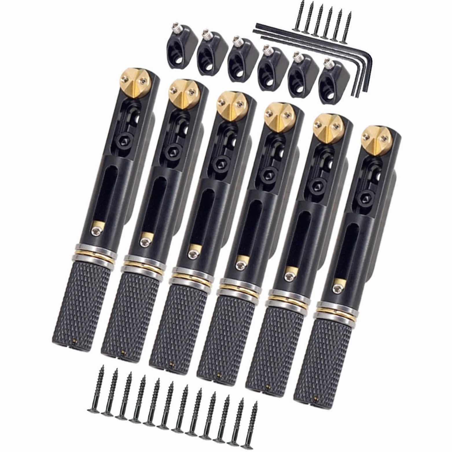 Soluzioni di sustain migliorate con selletta di ricambio per ponte per chitarra acustica per chitarristi a 6 corde e richieste fai da te. Cordiera per ponte senza paletta