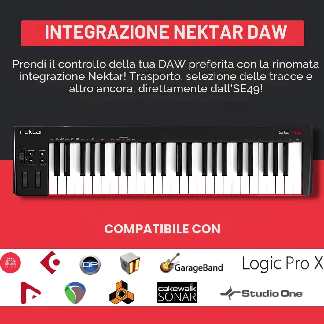 Nektar SE49 - Controller per tastiera MIDI USB