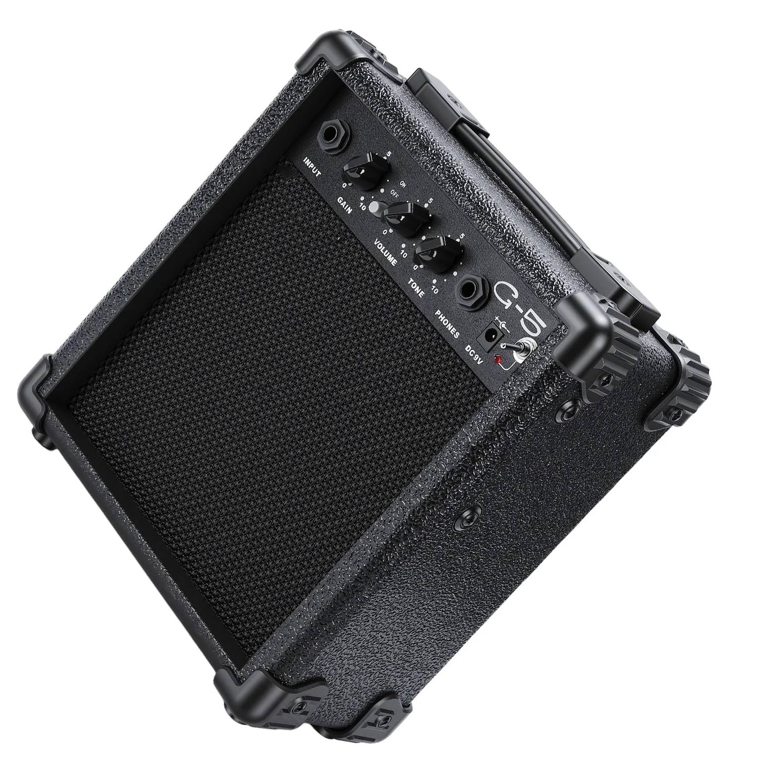 Mini Amplificatore per Chitarra Portatile, Amplificatore per Chitarra con Uscita per Auricolari da 3,5 Mm, per con Jack di Ingresso da 6,35 Mm per la Pratica Quotidiana e le Performance di