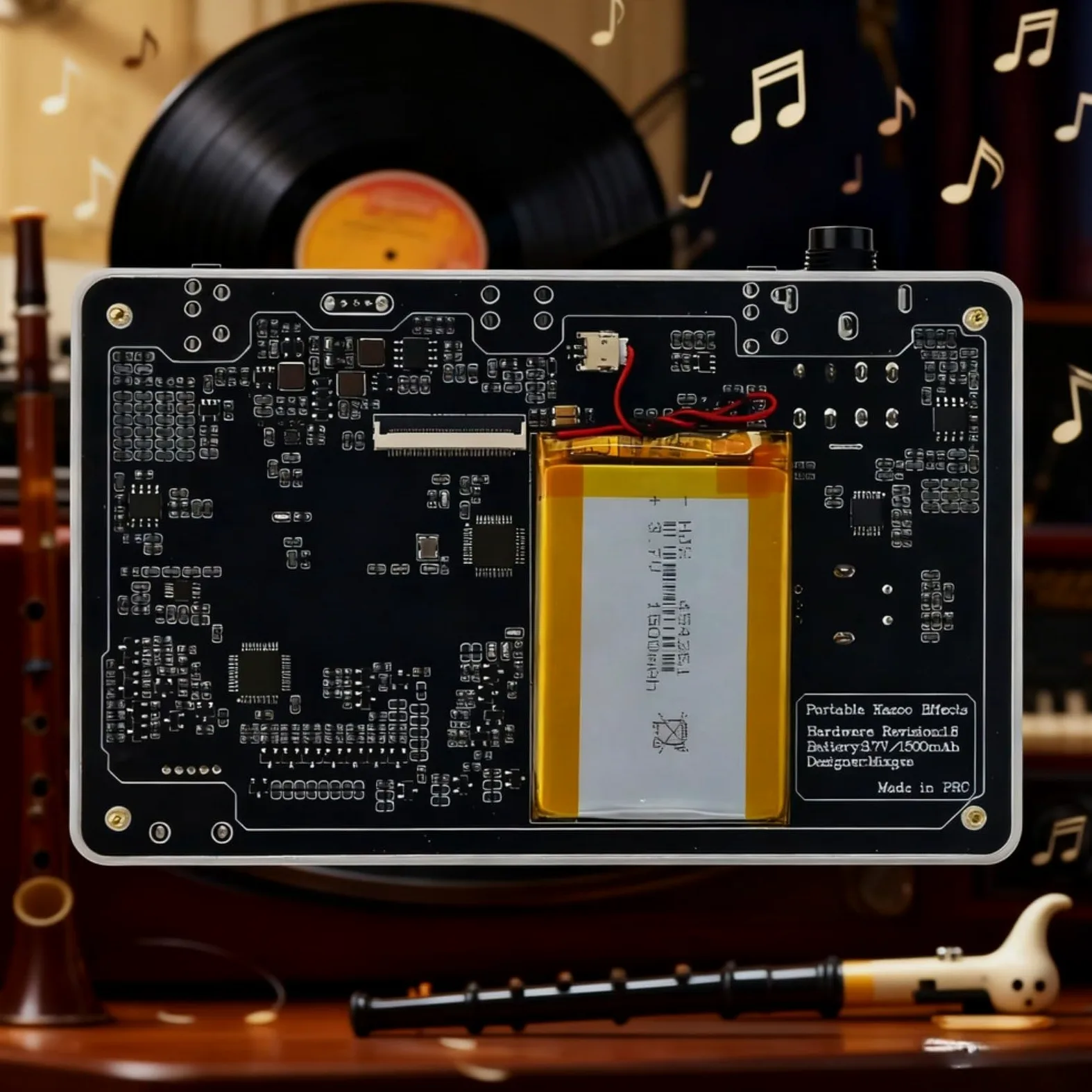 Processore digitale di effetti Kazoo, sintetizzatore a 24 bit 48kHz con oltre 60 patch audio, compatibile con chitarra elettrica, musicisti portatili in lega