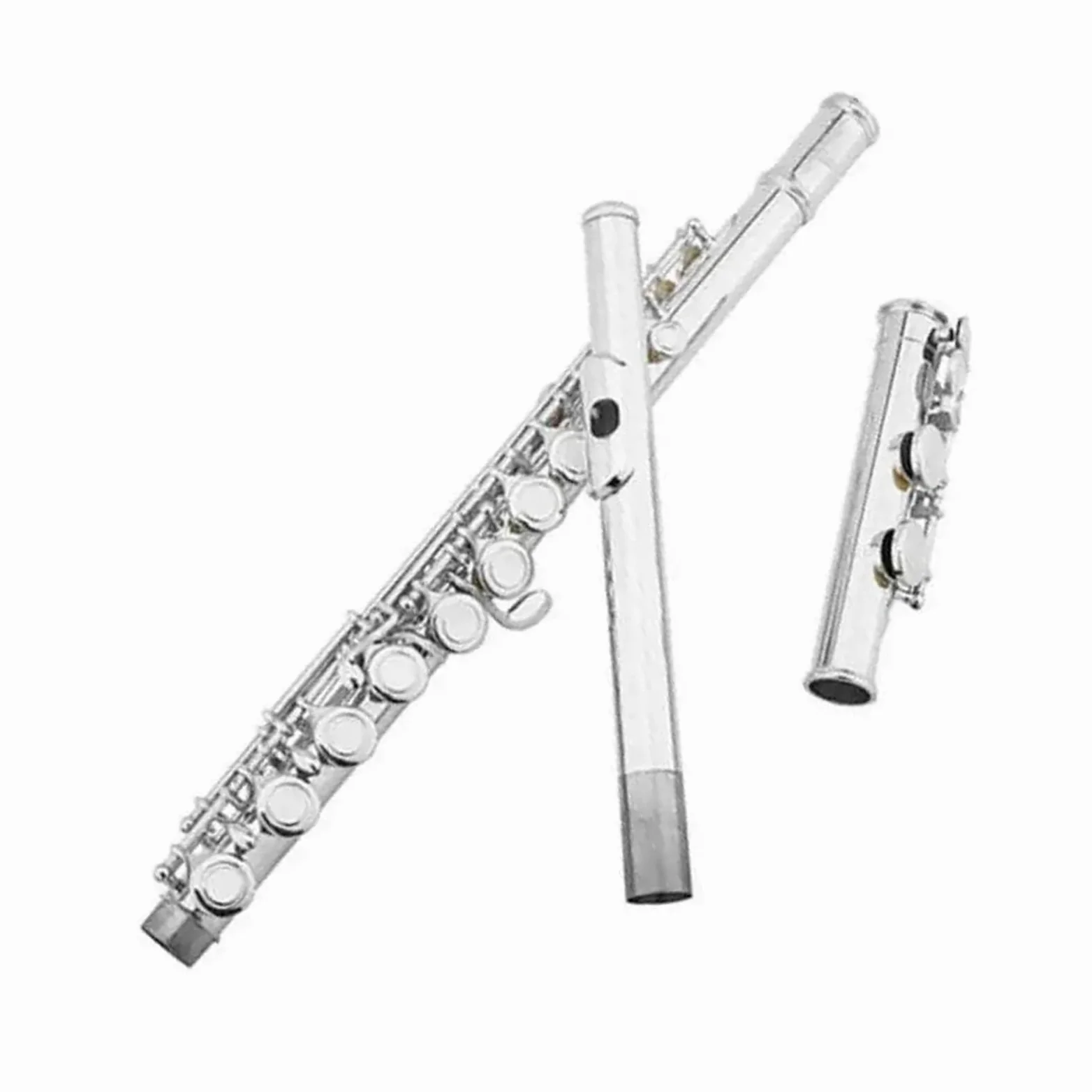 Flauto Traverso Professionale Per Principianti Placcato Argento A 16 Fori Flauto Standard