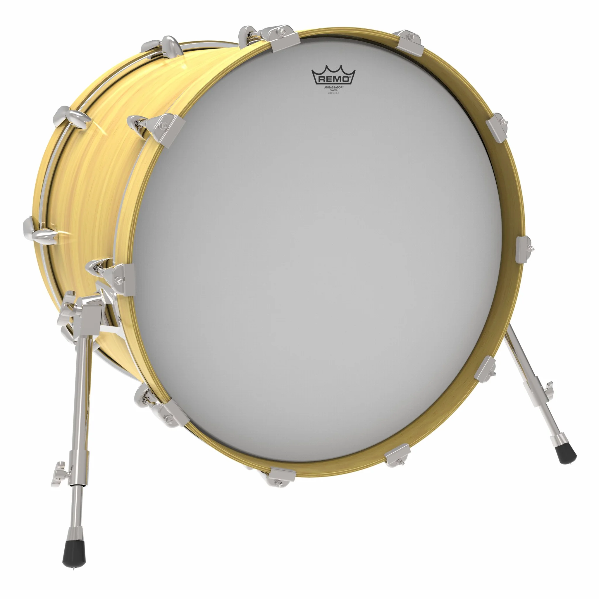 Remo Pelle per Batteria Ambassador Bianco Ruvido per Grancassa - 22" - BR-1122-00