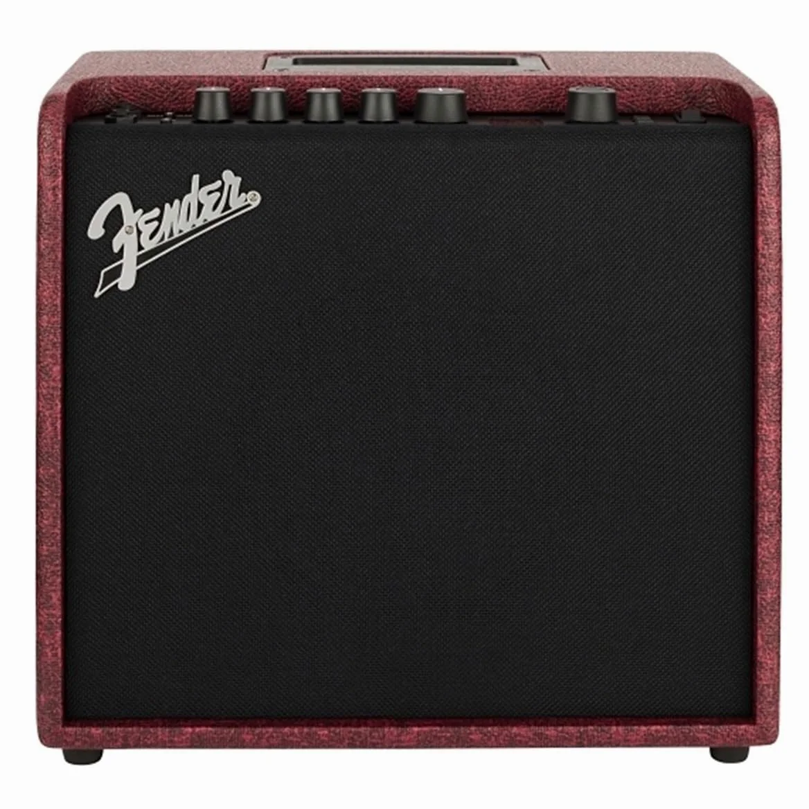 Fender Mustang LT25 Amplificatore per chitarra, 25 W con toni versatili, 60 preset, 20 tipi di amp, 25 effetti, interfaccia utente semplice, sintonizzatore integrato e connettività USB, rosso vino