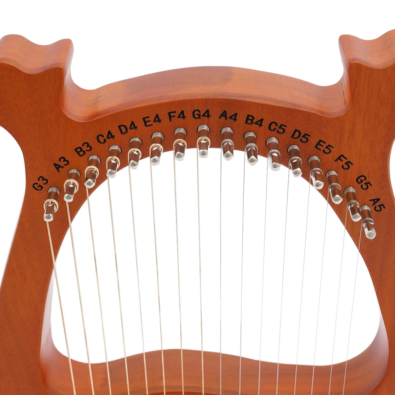16 stringhe Lyre Harp, strumenti musicali arpa Mahogany Body con chiave a accordo, lobi, plettri (alce - giallo)