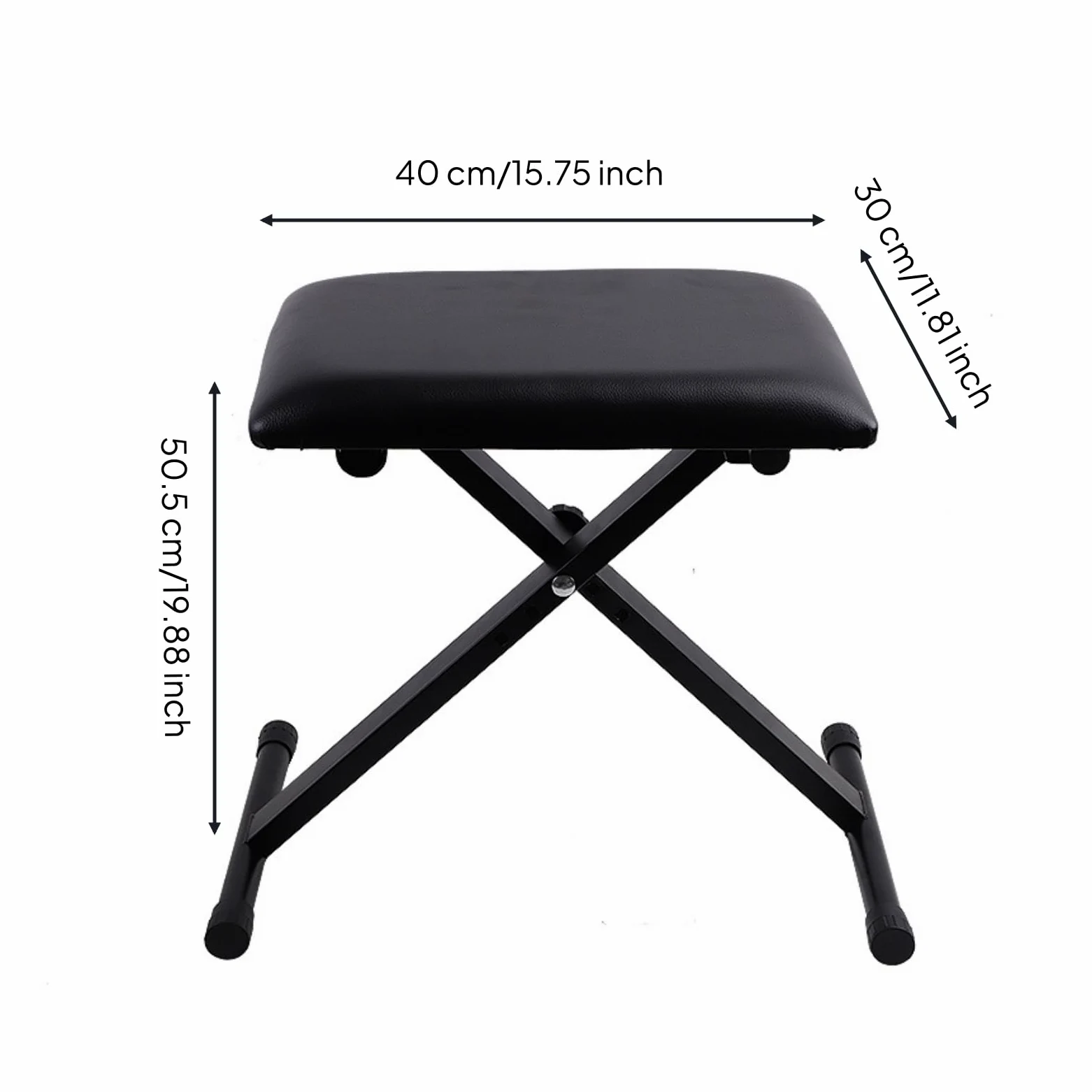 Sgabello Regolabile per Pianoforte Tastiera Sedia Musica Sedile Strumento con Regolazione Ergonomica Tre Livelli Base Solida in Acciaio Chiusura