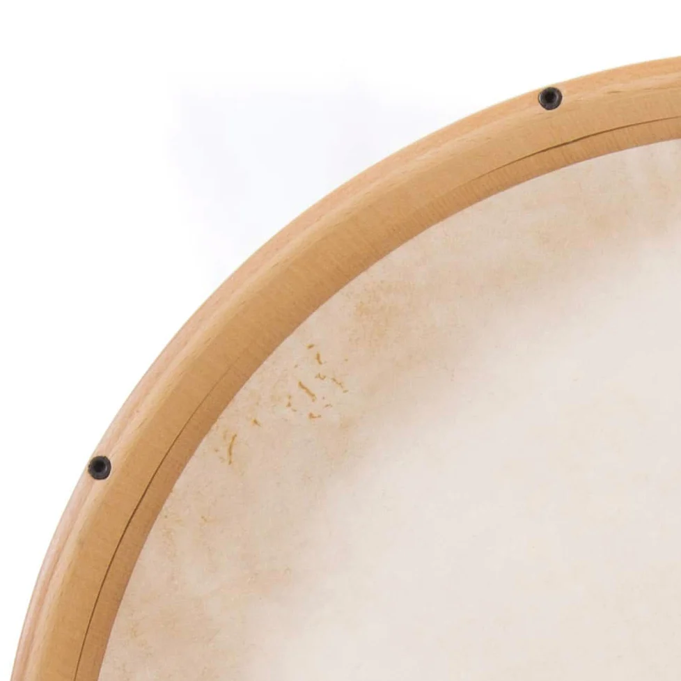 Tamburo a cornice 45 cm / 18 pollici Bendir Daf Natural Got Skin Accordatura interna accurata