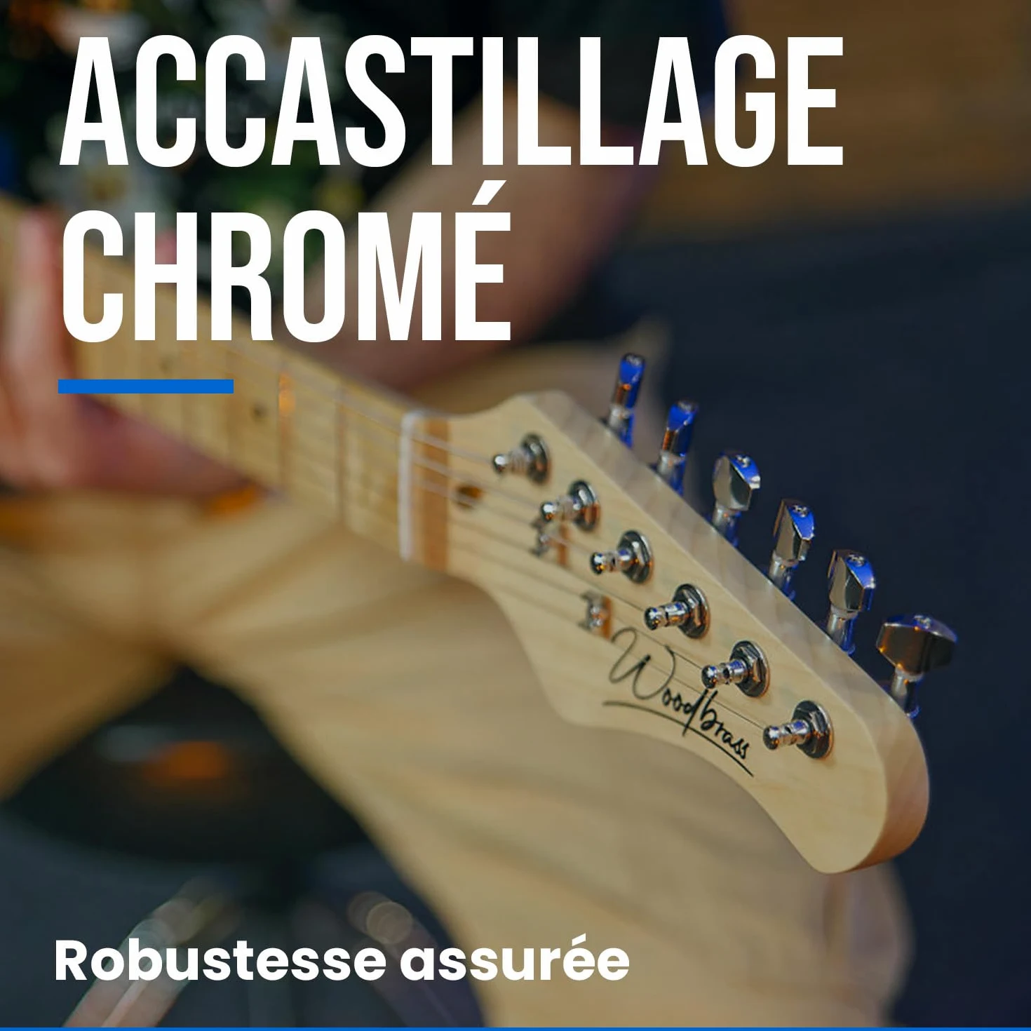 Woodbrass TL100 - Chitarra elettrica per principianti, con corpo a T tiglio, stile country, hard, rock