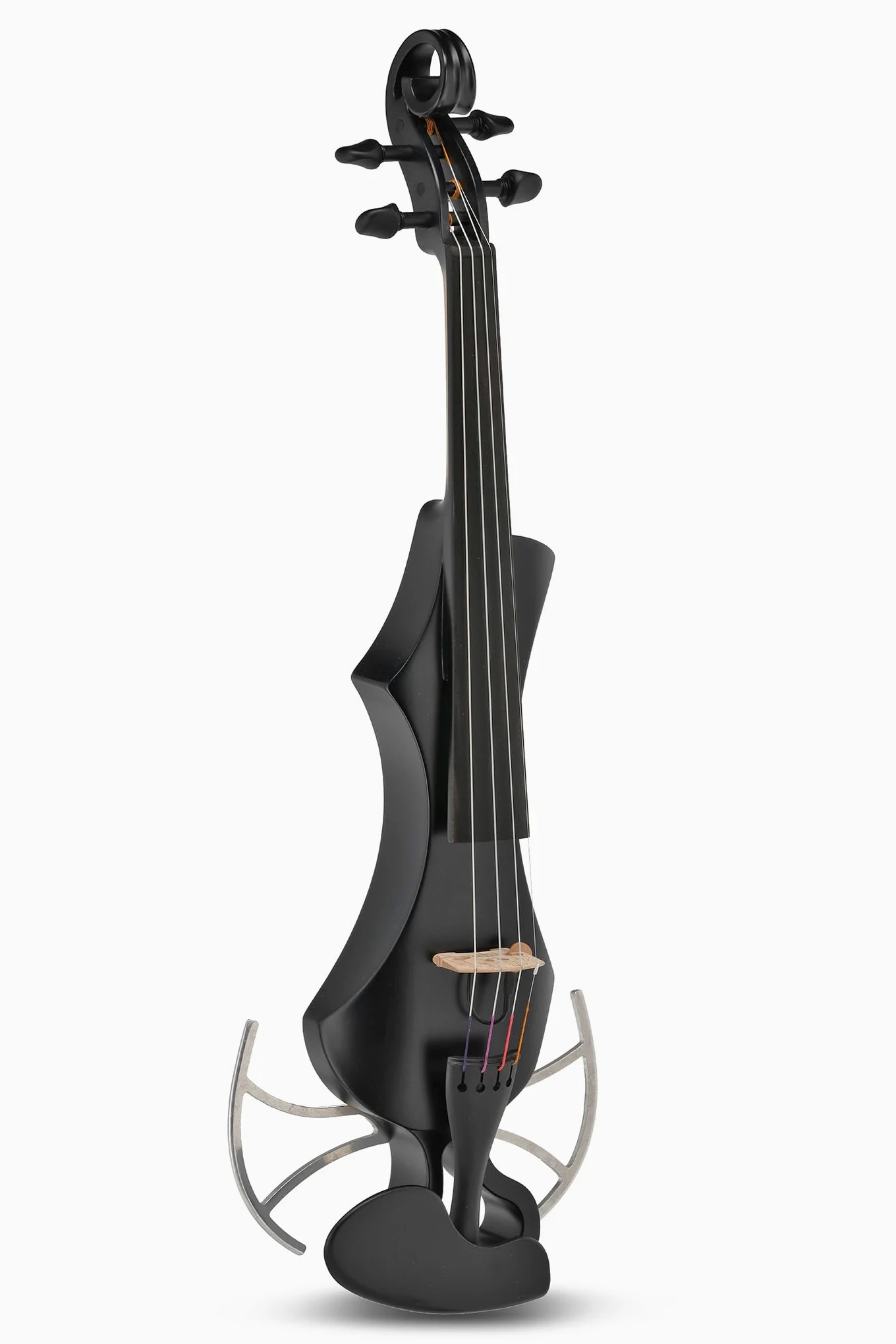 Violino elettrico GEWA, violino elettronico, Novita 3.0 nero con adattatore per poggia spalle, 4 corde
