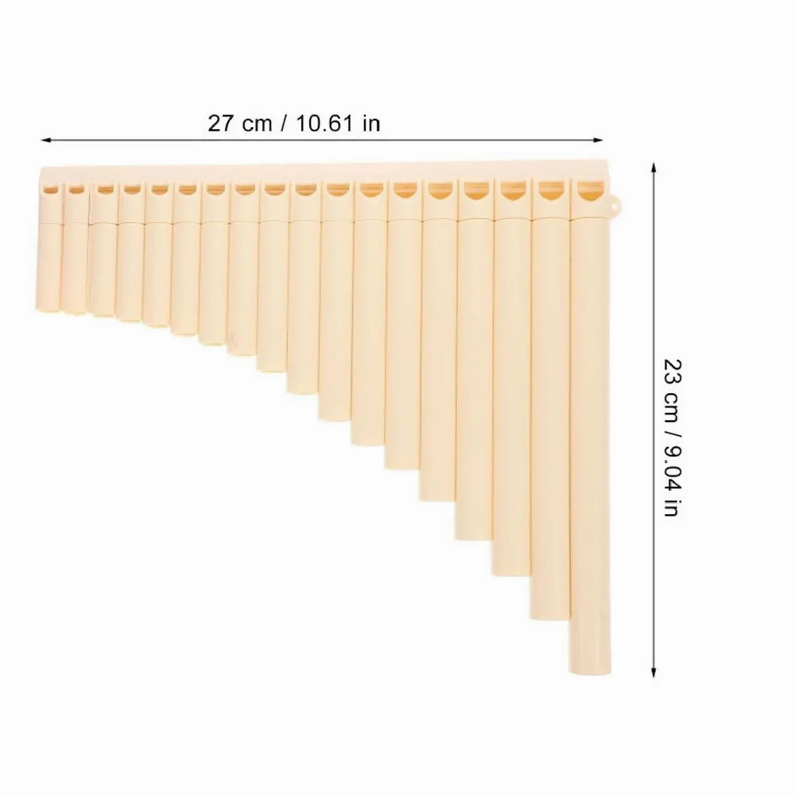 Flauto Di Pan Strumento A Fiato In ABS Fatto A Mano Con Flauto Di Pan 18 Flauti Di Pan Strumenti Musicali Popolari Portatili(Black)