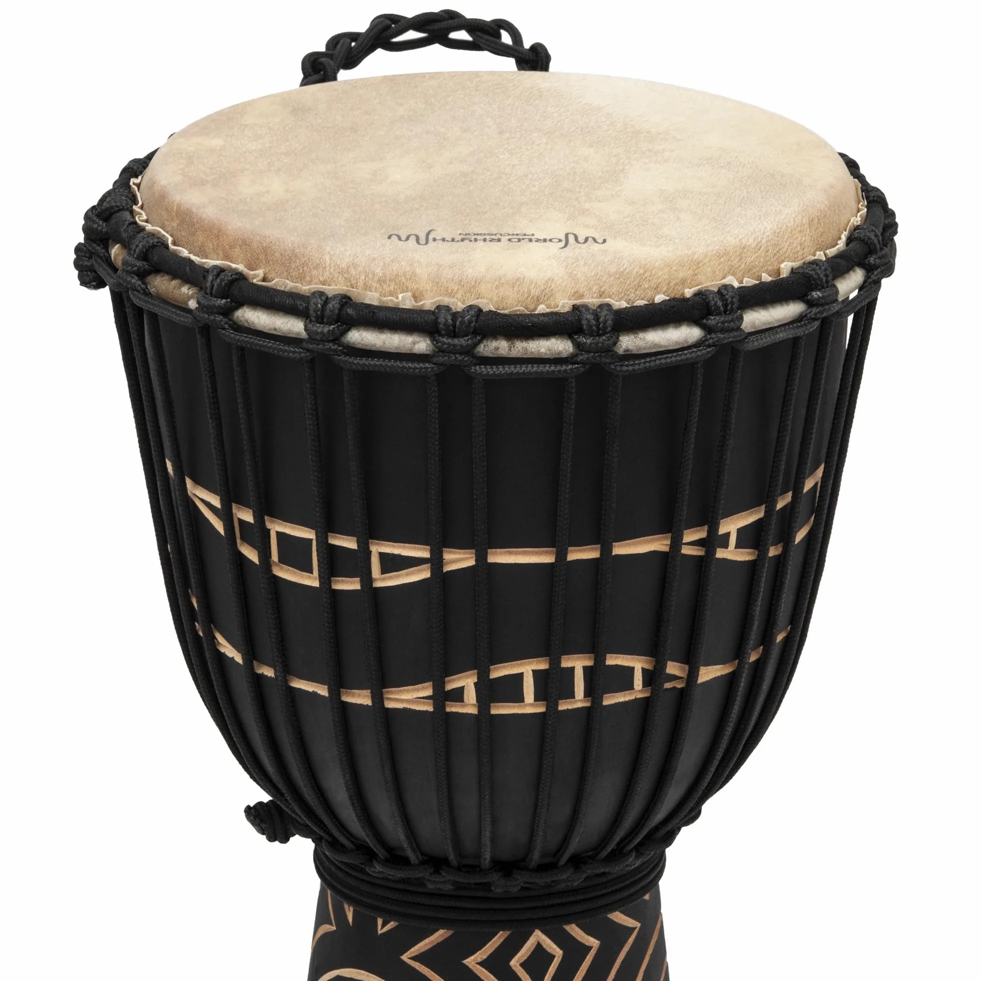 Jammer Swirl MDJ032- Tamburo Djembé 30.5 cm, Nero