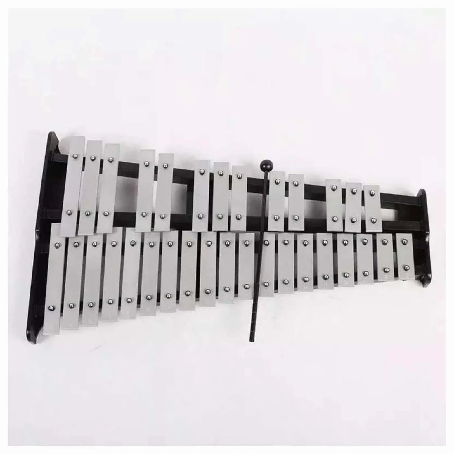 xilofono ​Legno Strumenti Didattici per Strumenti A Percussione Strumento A Percussione Glockenspiel con Piastra in Alluminio A 32 Toni