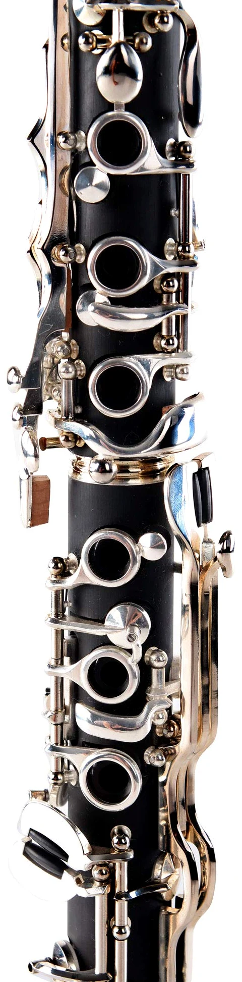 Classic Cantabile CLK-20 Clarinetto Sib Plastica Sistema Tedesco Set ESM | 20 chiavi, 6 anelli, Corpo in ebanite effetto legno, Meccanica argentata, Supporto pollice regolabile, Anello per tracolla