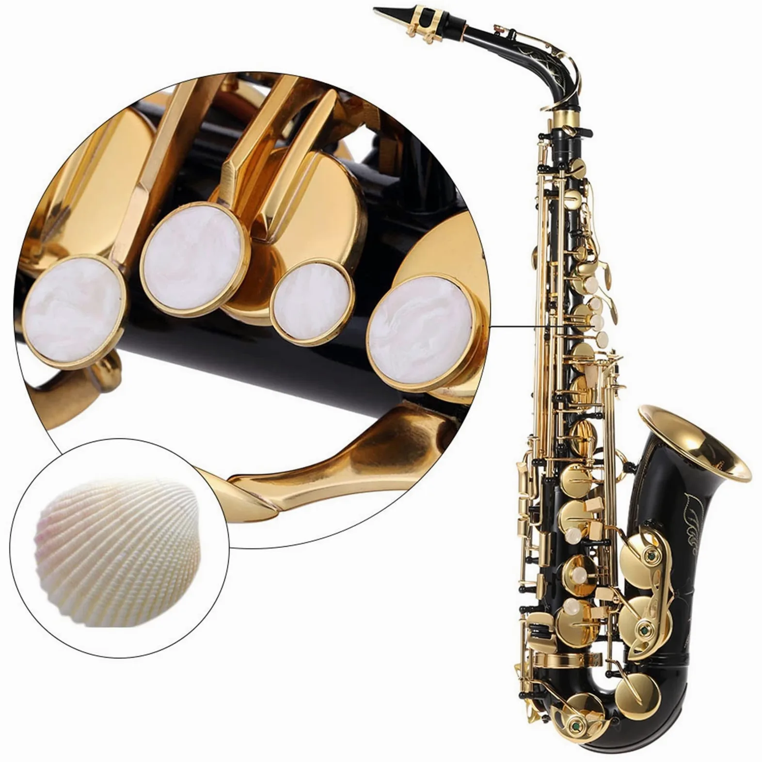 MIB Sassofono Contralto Ottone Laccato Oro Mi Bemolle 82Z Tipo Chiave Strumento A Fiato Sassofono principiante