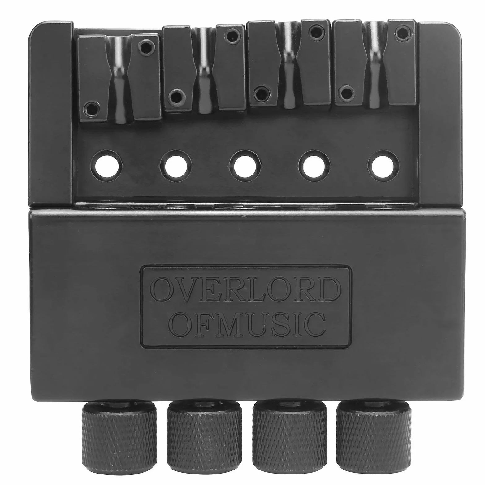 POENVFPO Kit Ponte e Cordiera in Lega di Zinco a 4 Corde per Basso Elettrico Senza Testa, Hardware di Installazione Completo, Accessorio Musicale Professionale