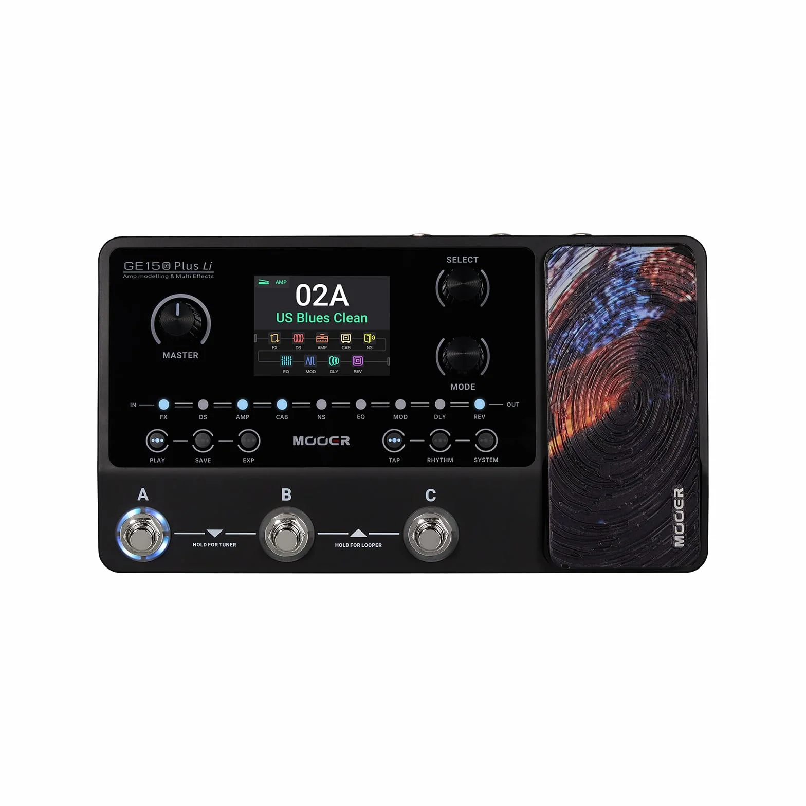 Mooer GE150 Plus Li Multi Effects - Pedale, batteria