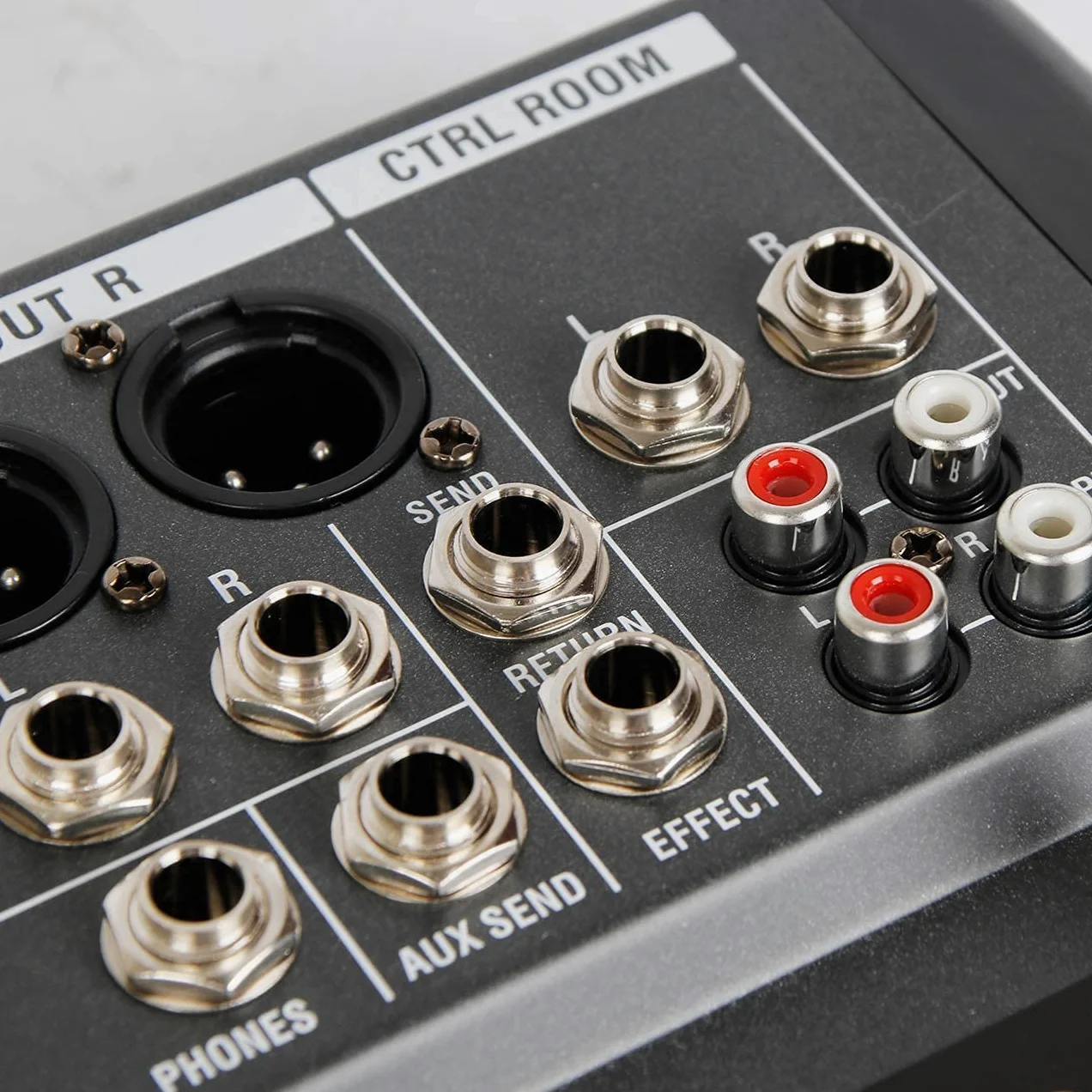 Depusheng DA12 Interfaccia controller audio DJ con unità USB per registrazione su computer Mixer audio da studio a 12 canali Jack microfono XLR alimentazione 48V ingresso/uscita RCA