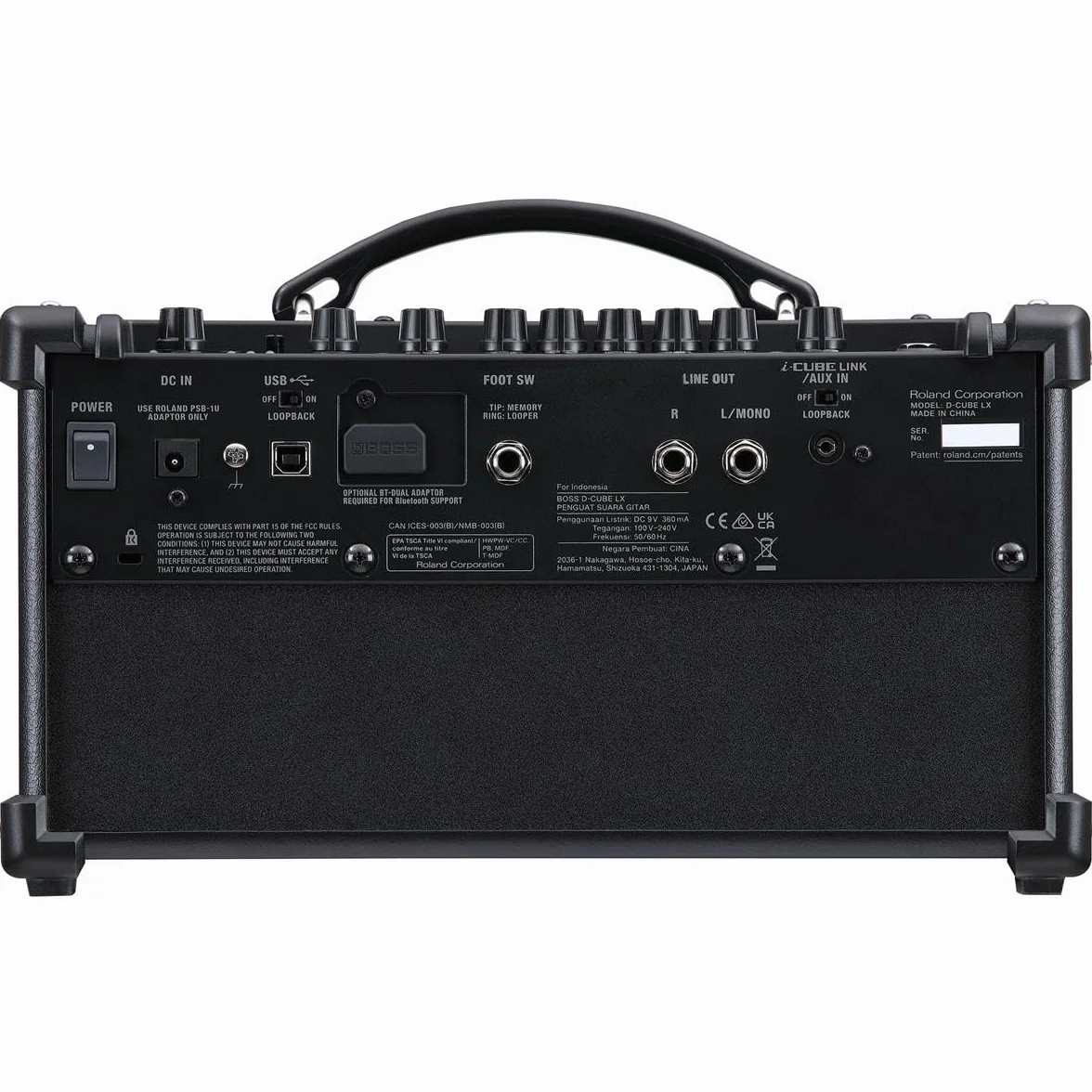 Boss Amplificatore combinato portatile Dual Cube LX 2 x 4" da 10 watt