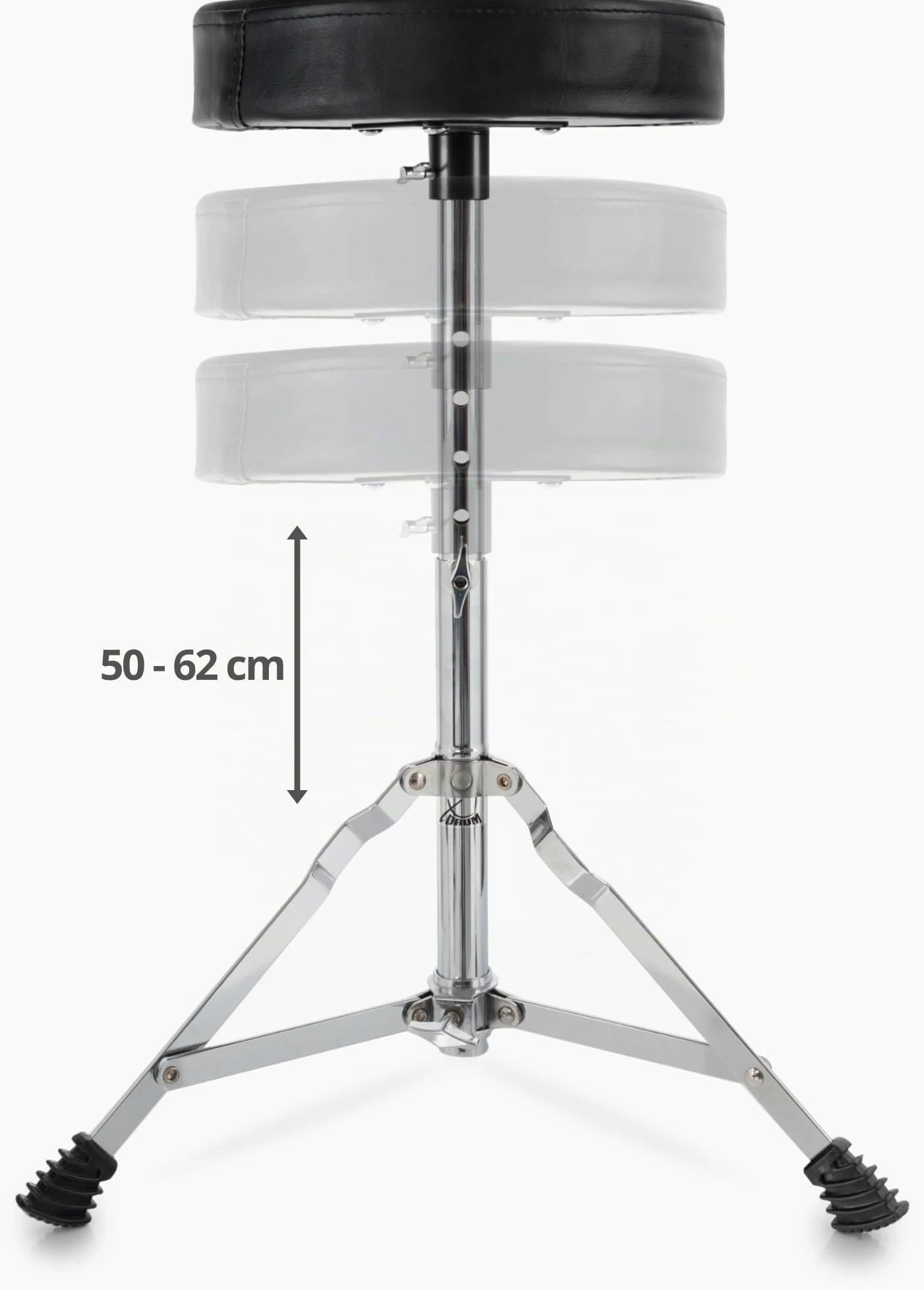 XDrum DD-460P E-Drum Kit Home Set, Batteria elettronica con mesh heads | 1x 8" Snarepad Dual-Zone, 1x 8" Kickpad, 3x 8" Tompad Single-Zone, 3x 10" Pad piatti Dual-Zone, Incluso rack, 25 kit preset