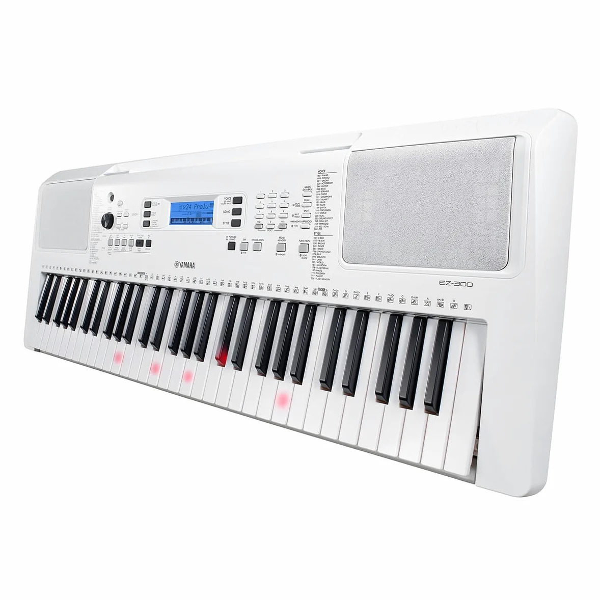 Yamaha EZ300 Tastiera portatile 61 tasti con tasti illuminati e adattatore di alimentazione PA130