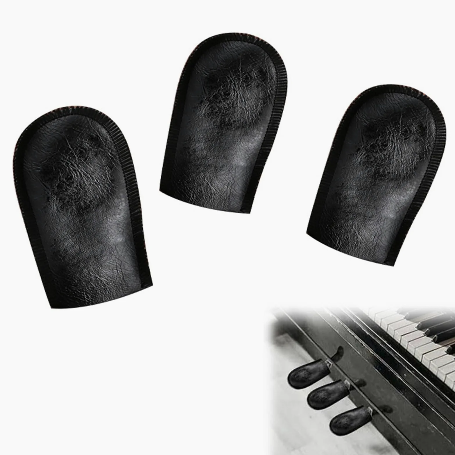 Pedale Copri Pedale per Pianoforte, 3 Pezzi Copertura Del Pedale Del Piano, Custodia Proteggi Pedale Pad Pedale Proteggi Maniche, Pianoforte Protezioni Del Pedale Copri Piedini