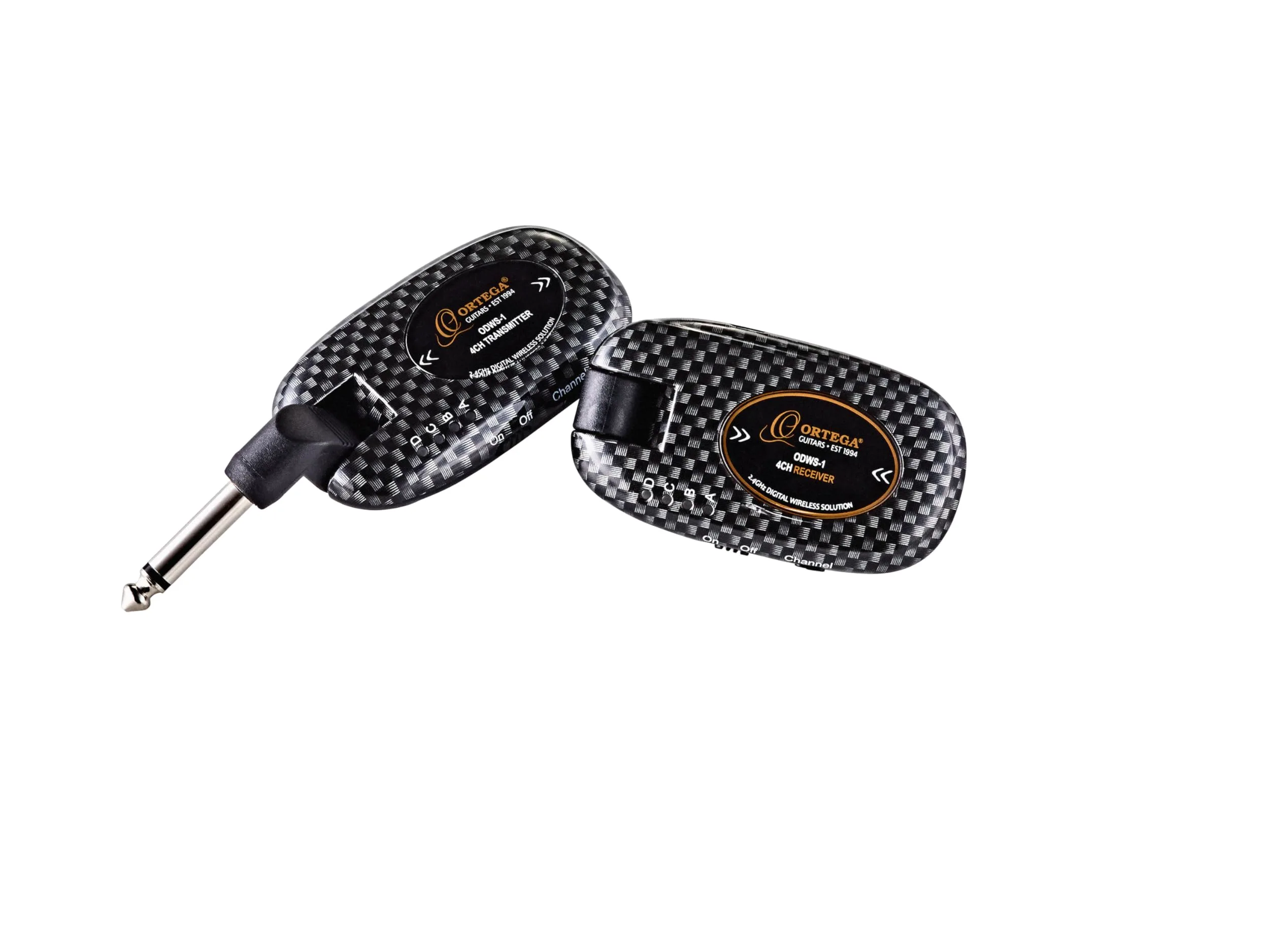 ORTEGA - Sistema digitale wireless a 4 canali, 2,4 GHz, ricaricabile, con cavo USB (ODWS-1CAR)