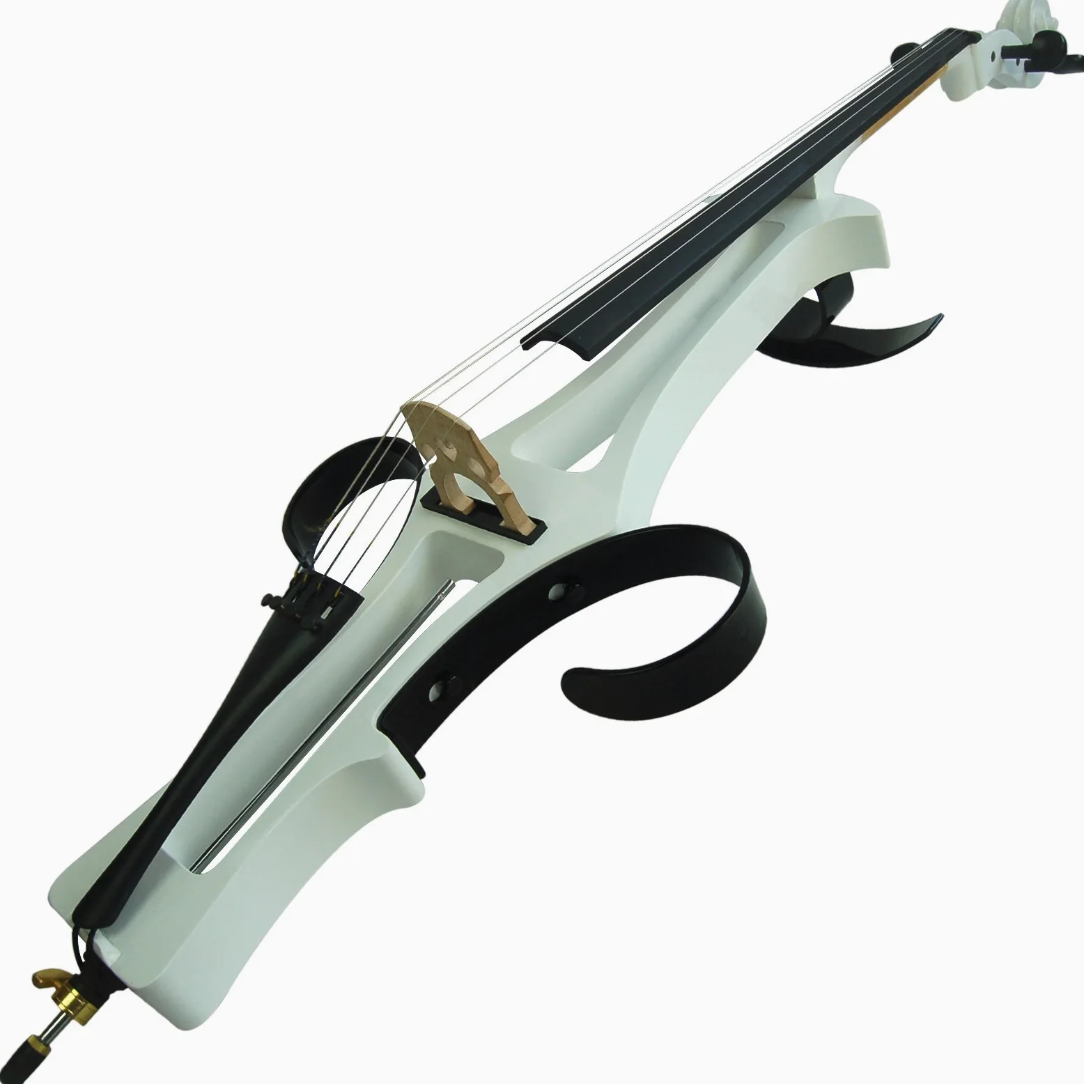 Aliyes Handmade Professionale Legno Massello Elettrico Violoncello 4/4 Full Size Silenzioso Elettrico Cello-Bianco
