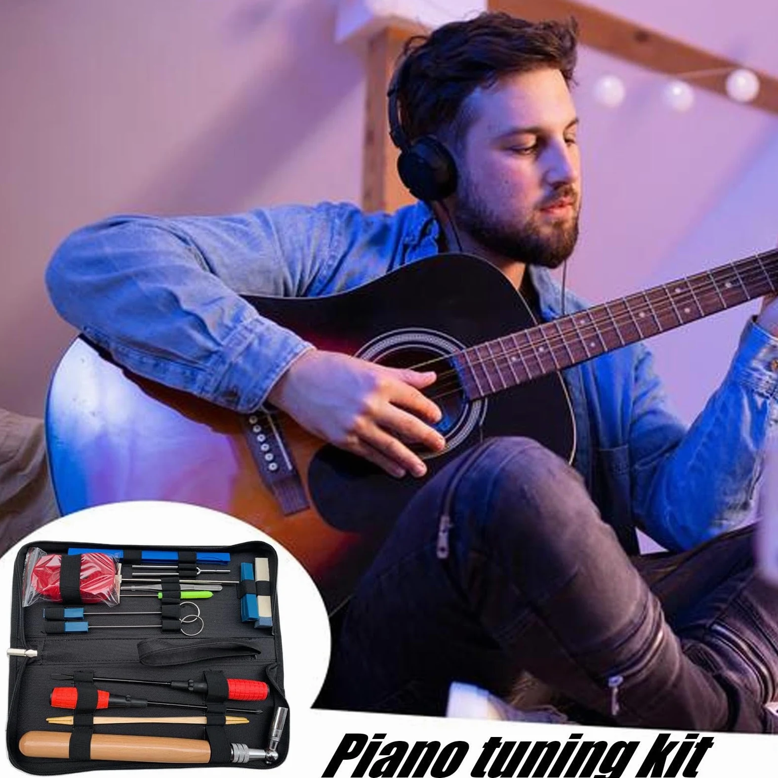 per accordatura per pianoforte, accordatore per pianoforte Kit di | per chiave inglese, kit di strumenti per