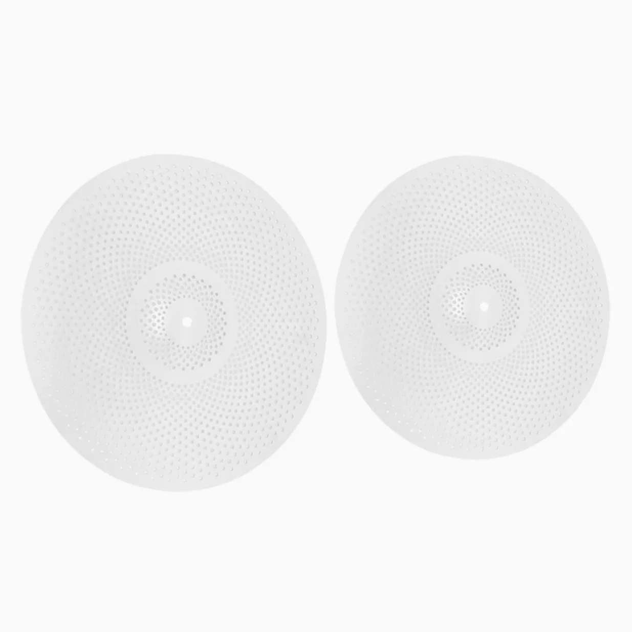 2 Pezzi Piatti Silenziosi per Batteria in Lega Riduzione Rumore e Facile Installazione, Piatto Muto 14/16 Pollici per Batteria Jazz e Percussione