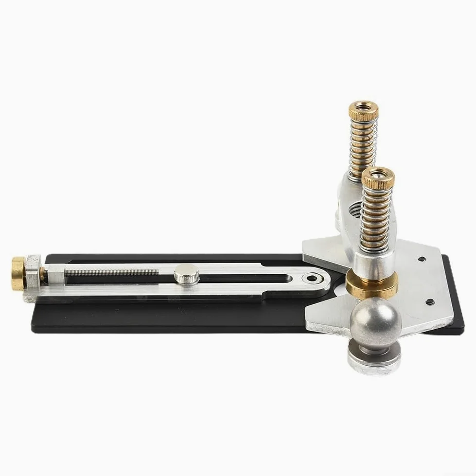Heavy Duty Guitar Sound Hole Router Jig per lavori di precisione, strumento di taglio circolare per costruzione di chitarra acustica, dispositivo di instradamento in metallo per negozi di liutai