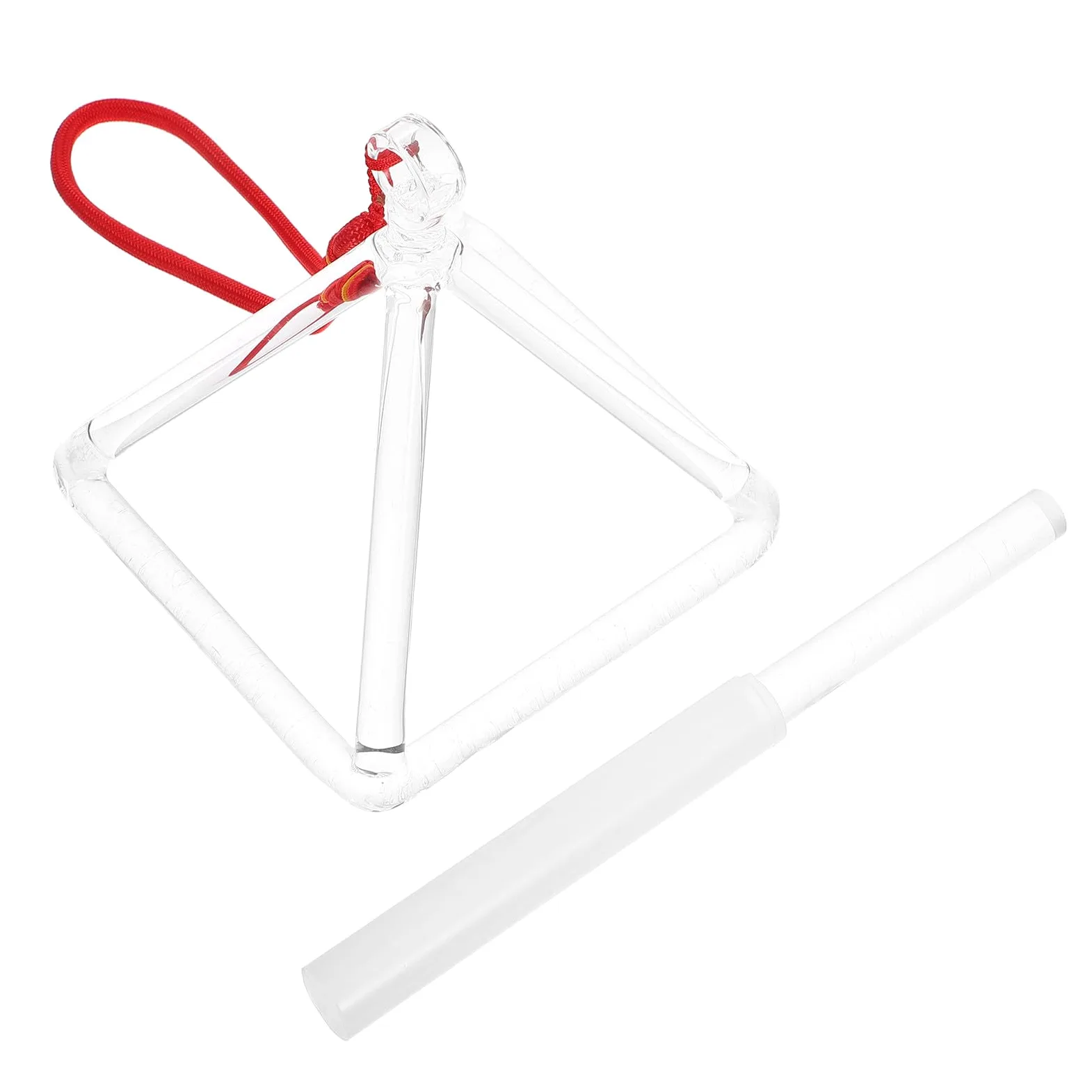 Homoyoyo Strumento a Percussione Piramidale 4 Pollici con Mazzuolo per Strumenti Musicali, Set di Piramidi Cantanti per Meditazione e Yoga, Bastoncino Piramidale per Terapia del Suono
