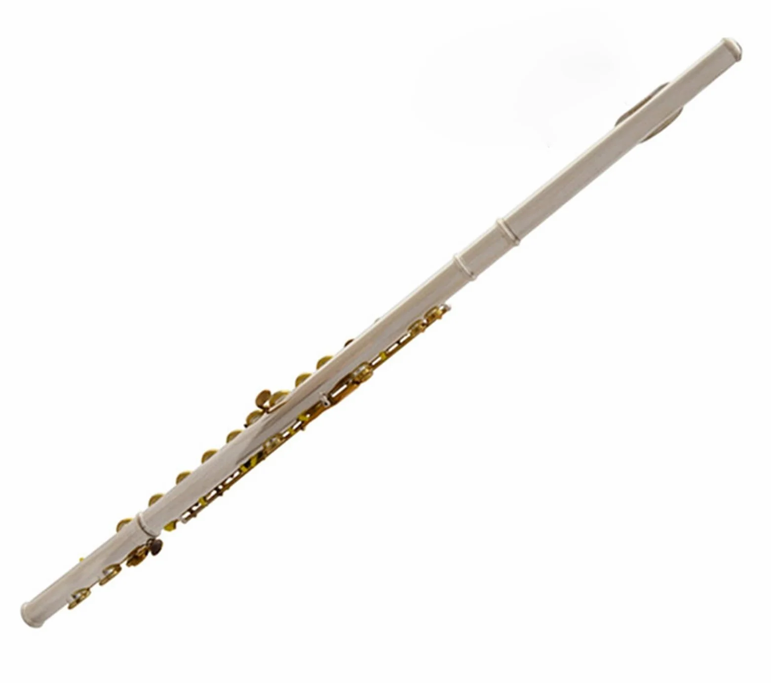 Flauto Flauto traverso professionale bicolore placcato argento in Do