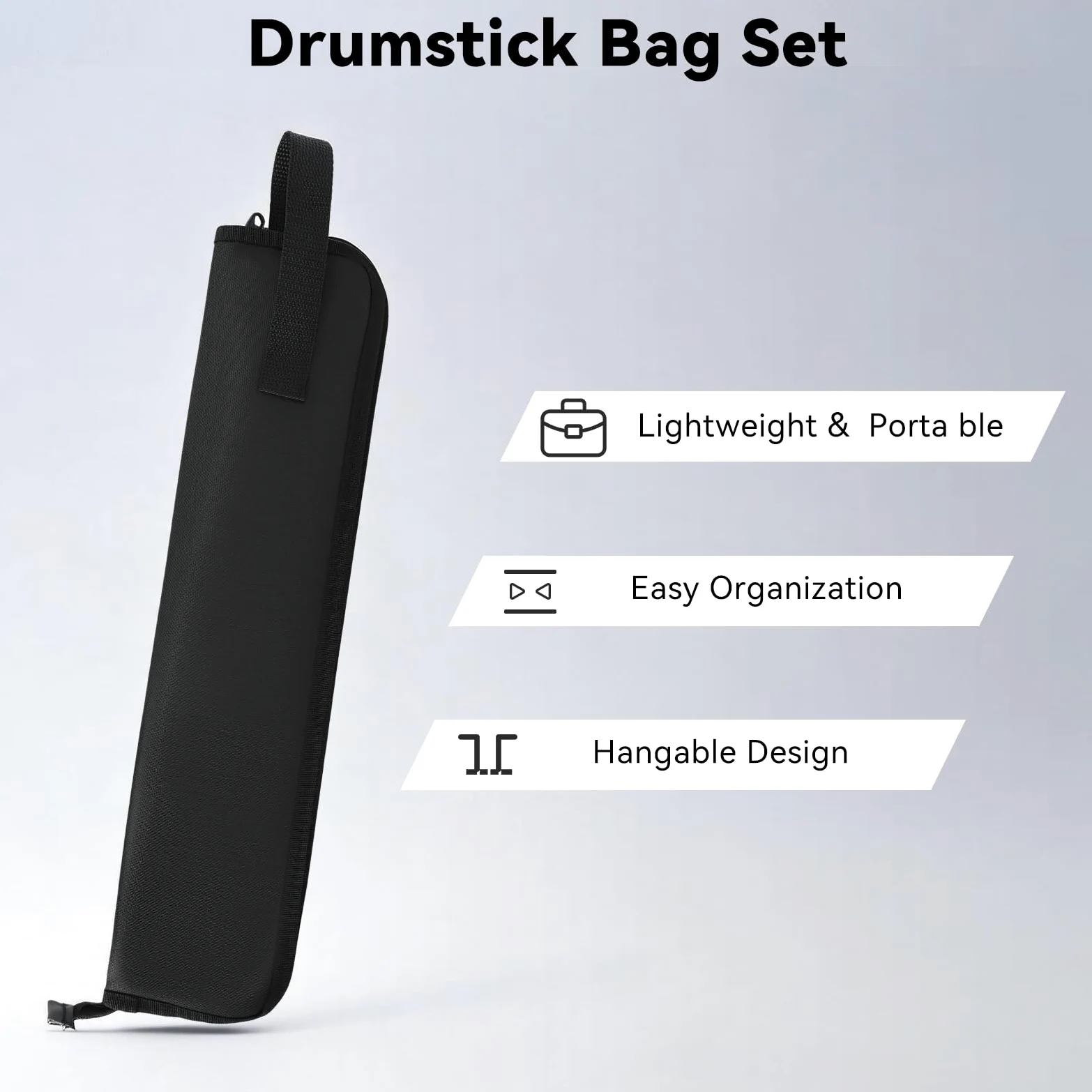 Il set include 5 paia di bacchette per batteria, set di pennelli con custodia portatile, accessori per strumenti a percussione, per esercitazioni di batteristi acustici, rock band, studenti