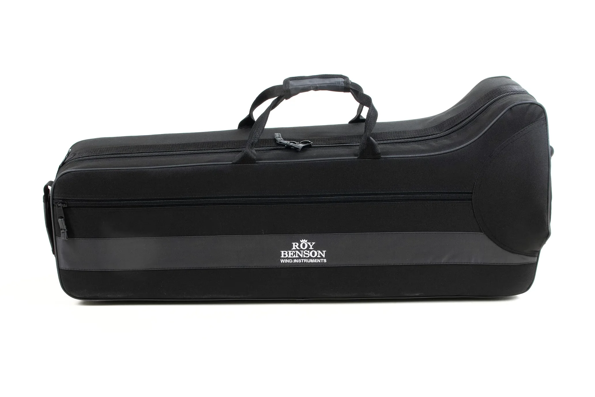 Roy Benson Bb valve trombone VT-227 (campana in ottone Premium da 8", tubo principale e archetto in alpacca, 3 valvole in acciaio inox, strumento di punta per musicisti professionisti)