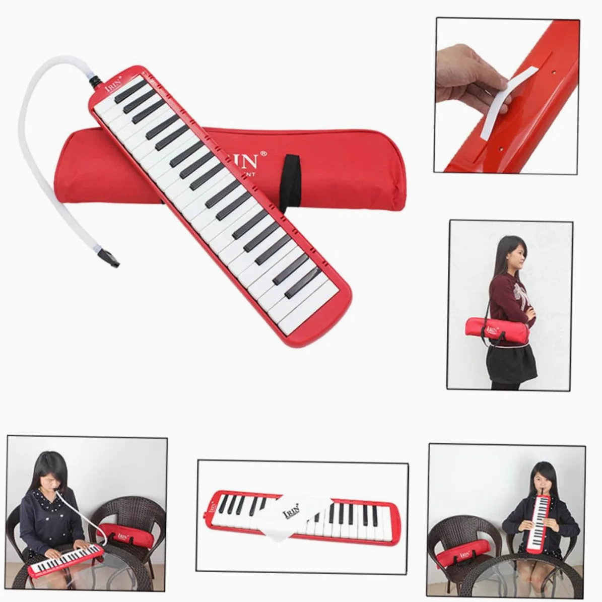 Pianica Tasti Strumento Melodico Per Pianoforte Con Custodia Inclusa Per Principianti Amanti Della Musica Leggero e Portatile