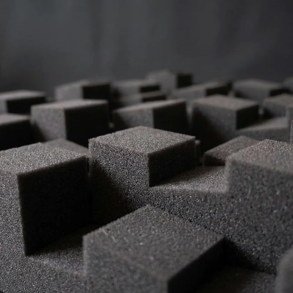 Pannello Acustico Fonoassorbente, 50x50cm, Diffusore QRD 2D, 10cm Spessore. Per Pareti e soffitto. Inclusi Ganci di installazione. Non spedito sottovuoto.