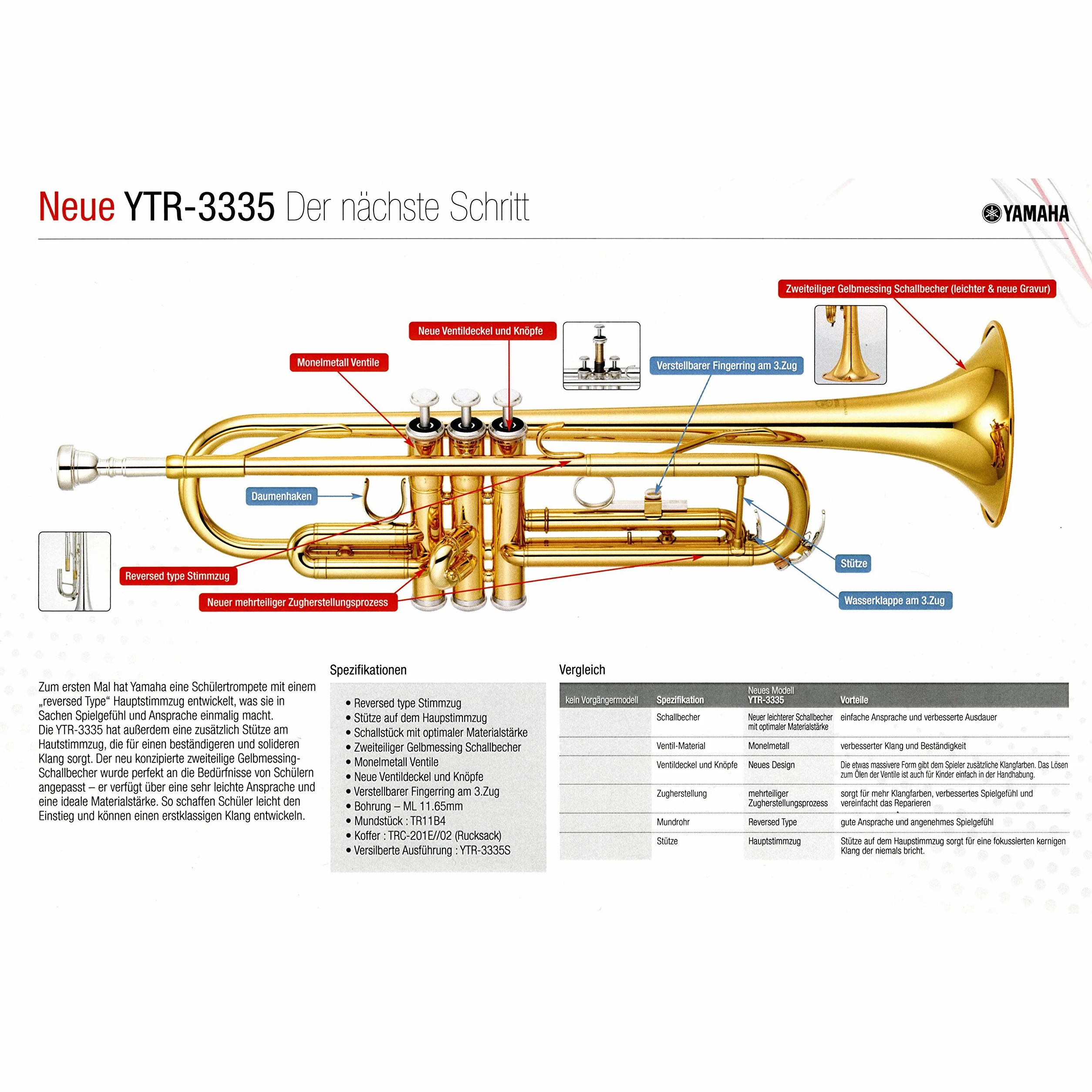 Yamaha – Tromba ytr-3335