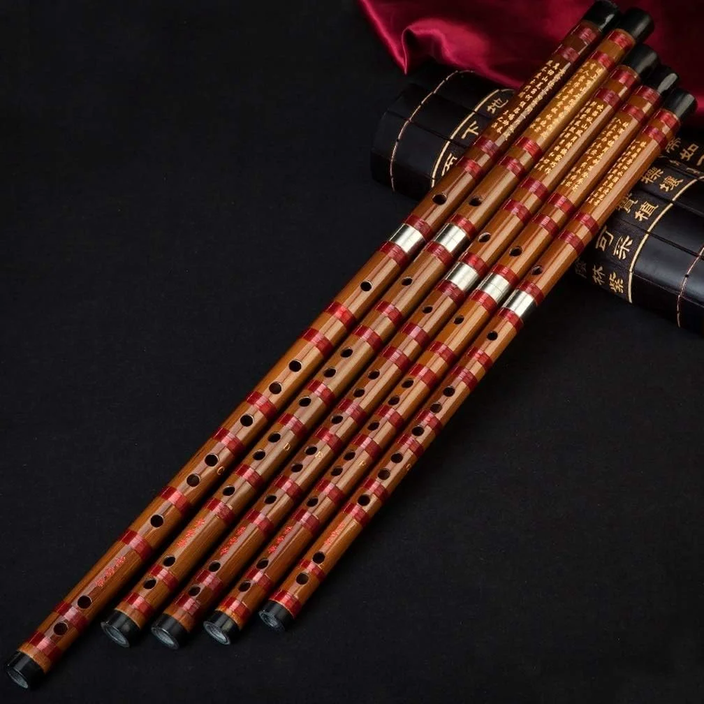 Flauto Flauto professionale GFEDC Chiave Flauto di bambù Flauto traverso Principiante Suonare il flauto Strumento musicale Dizi Dizi(C)