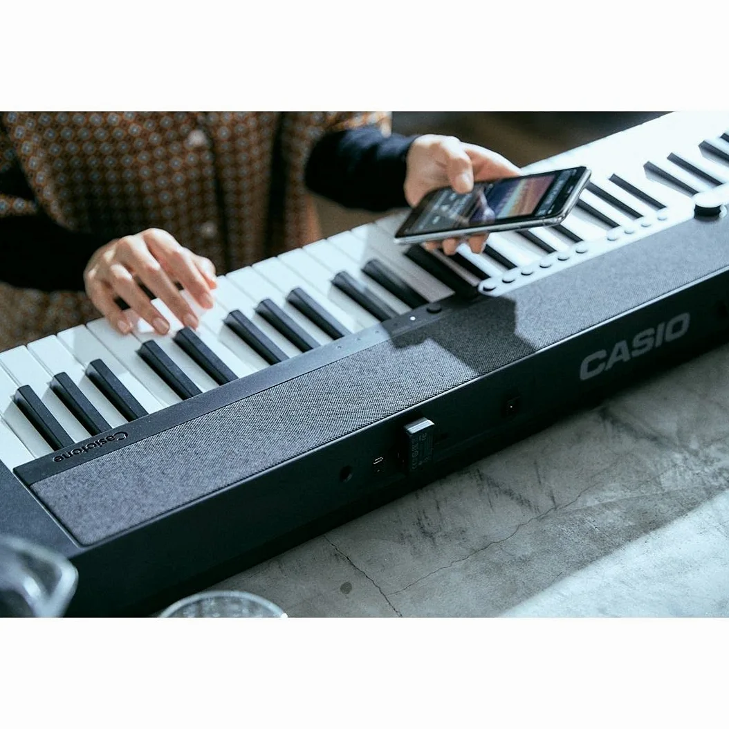 MusicalStore2005 Kit Tastiera 61 Tasti per Casio CT-S1 Black, Inclusi Borsa Imbottita a Tracolla, Stand e Alimentatore - Ideale per Bambini e Studenti