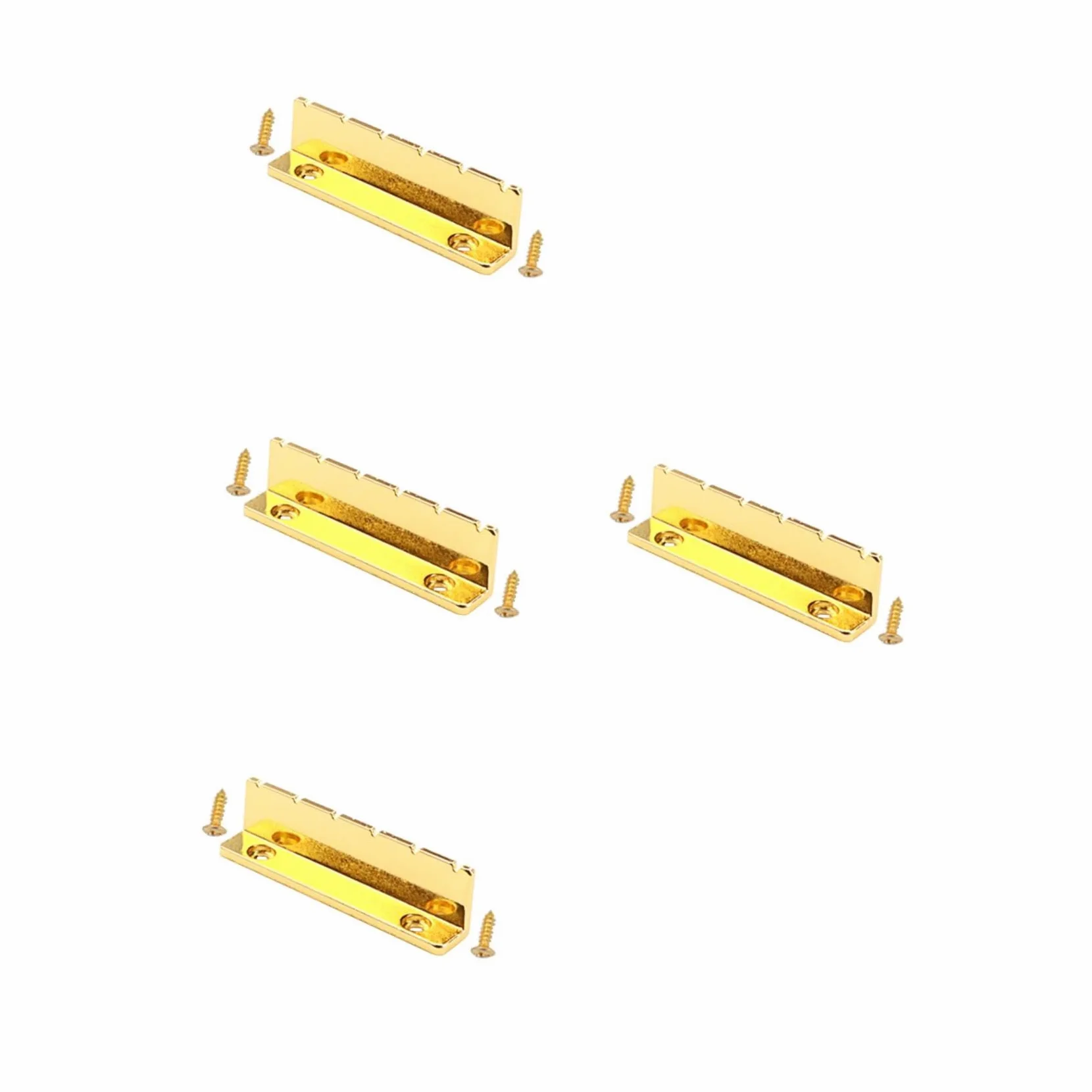 ibasenice 4sets Nut Metallo Per Chitarra Shaped Accessori Per Chitarra Elettrica e Acustica Migliora Suono e La Sostenibilità Delle Corde Facile Da Installare e Rimuovere