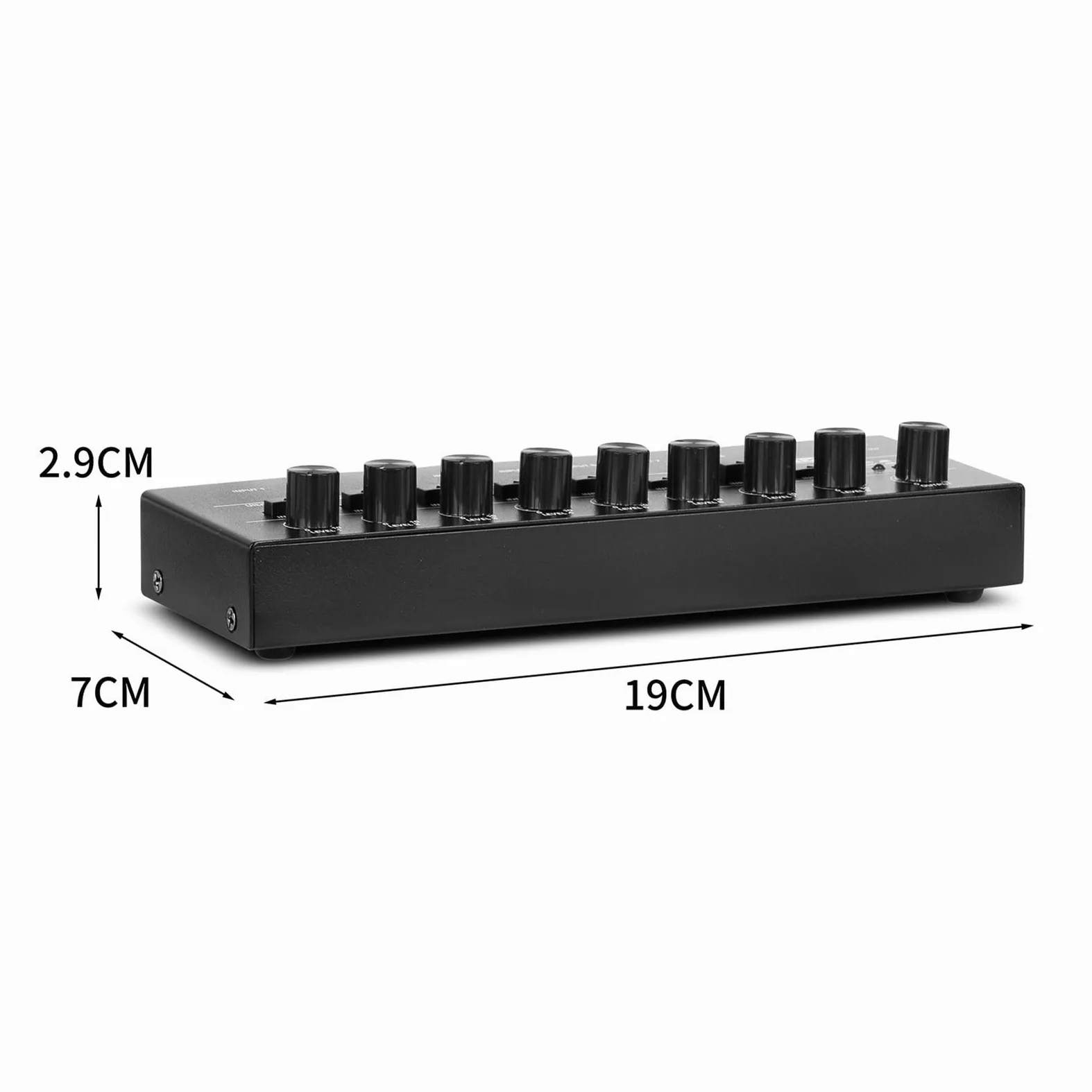4 6 8 Canali Mini Mixer Audio Mixer Audio Mini Mixer Stereo Mixer Di Linea Portatile A Bassissimo Rumore For La Registrazione Di Apparecchiature Audio(MX6-White)