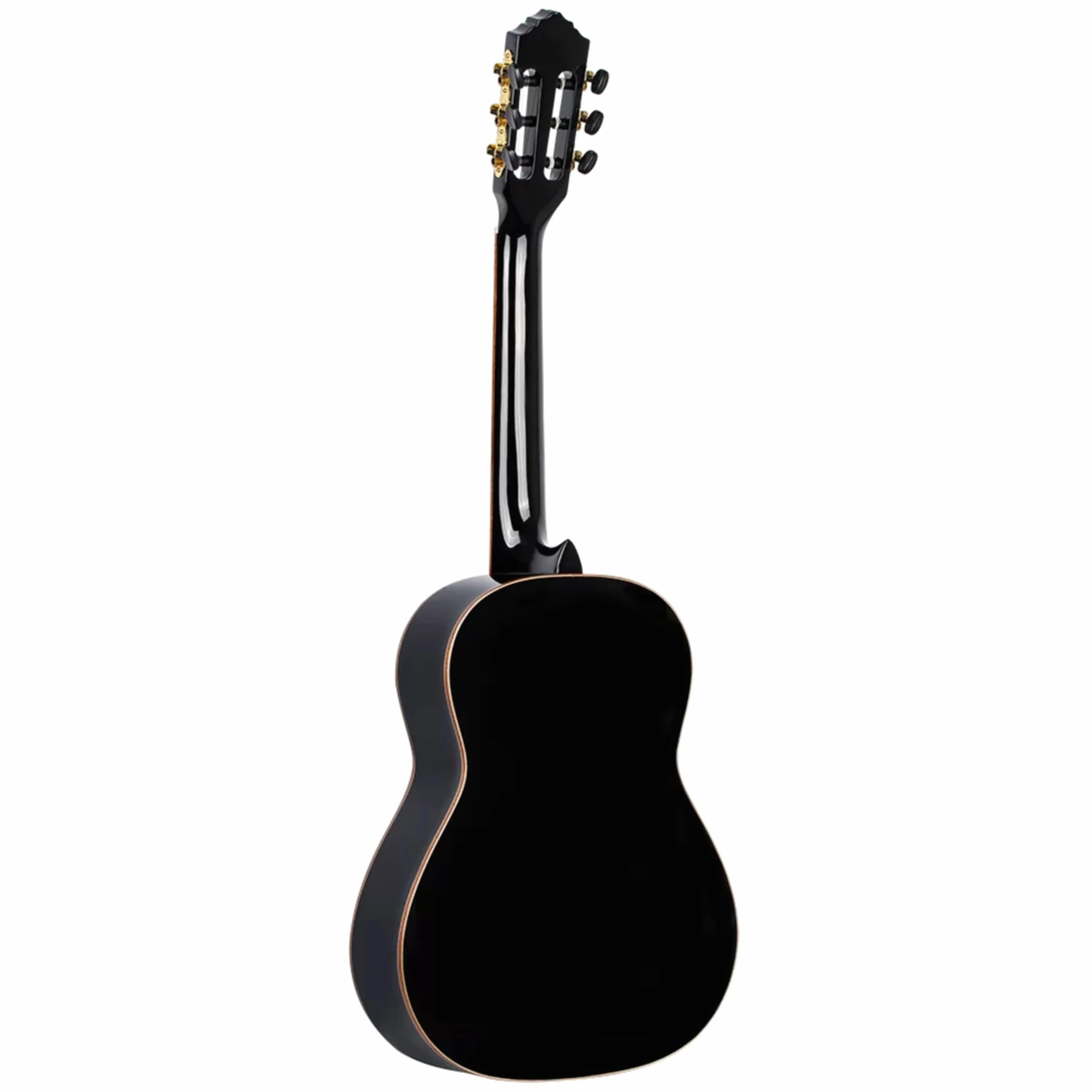 Ortega Guitars Chitarra Concerto Nera Misura 3/4 - Serie Family - include Gig Bag - mogano/top in abete (R221BK-3/4)