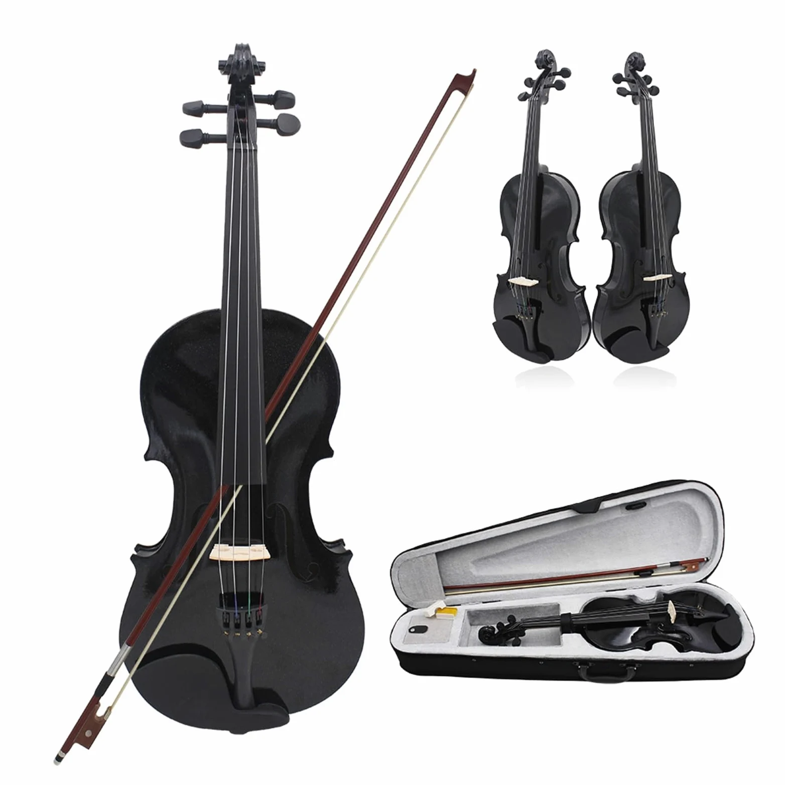 BABYCE Adulti Violino Violino 4/4 Popolarizza Il Pannello in Acero Violino per Principianti Studio della Lezione di Musica con Abito da Violino Nero (Color : Violin)