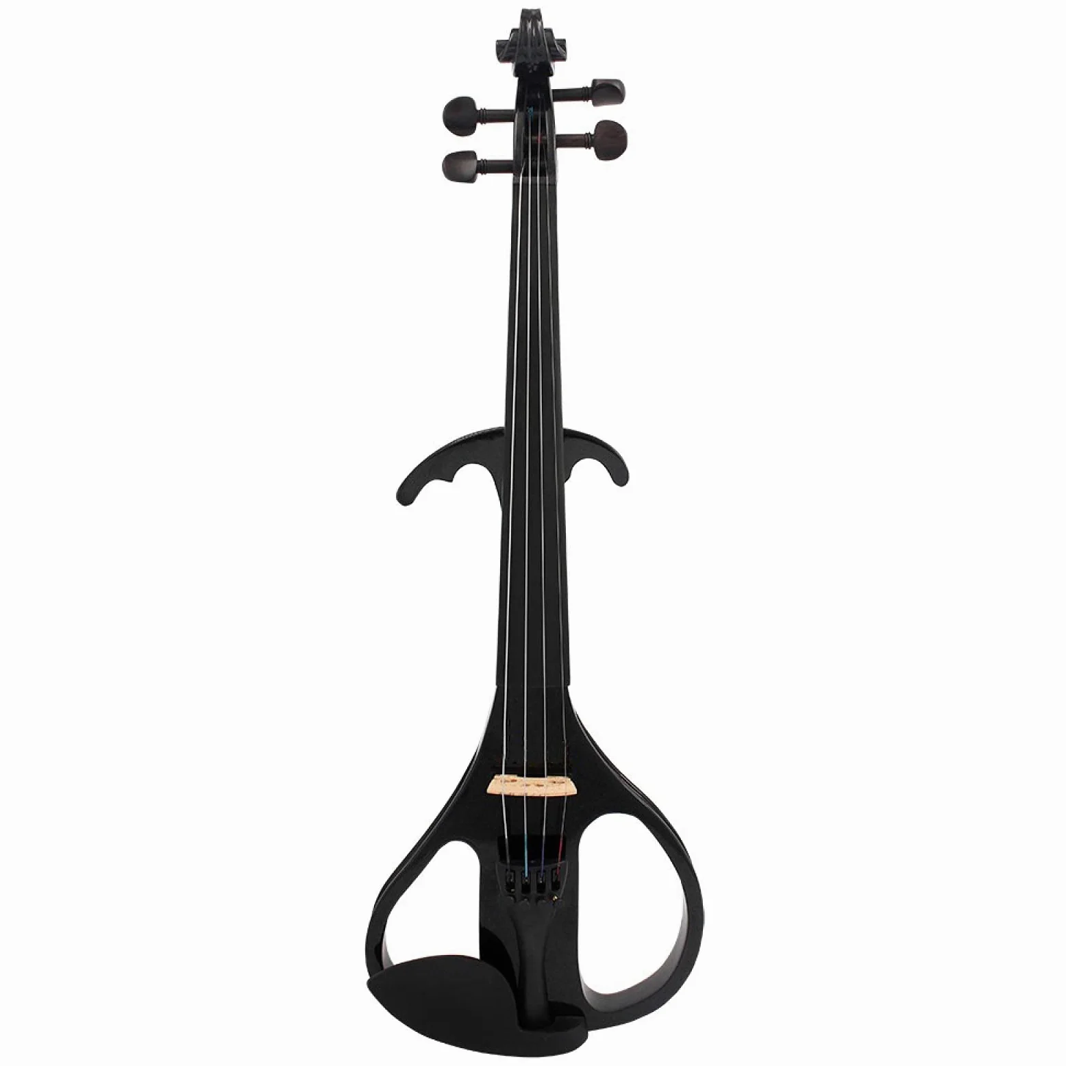 Violino elettronico E Violino elettrico 4/4 Tastiera in legno d'acero Tastiera in ebano Strumenti musicali con arco in legno di Brasile con custodia