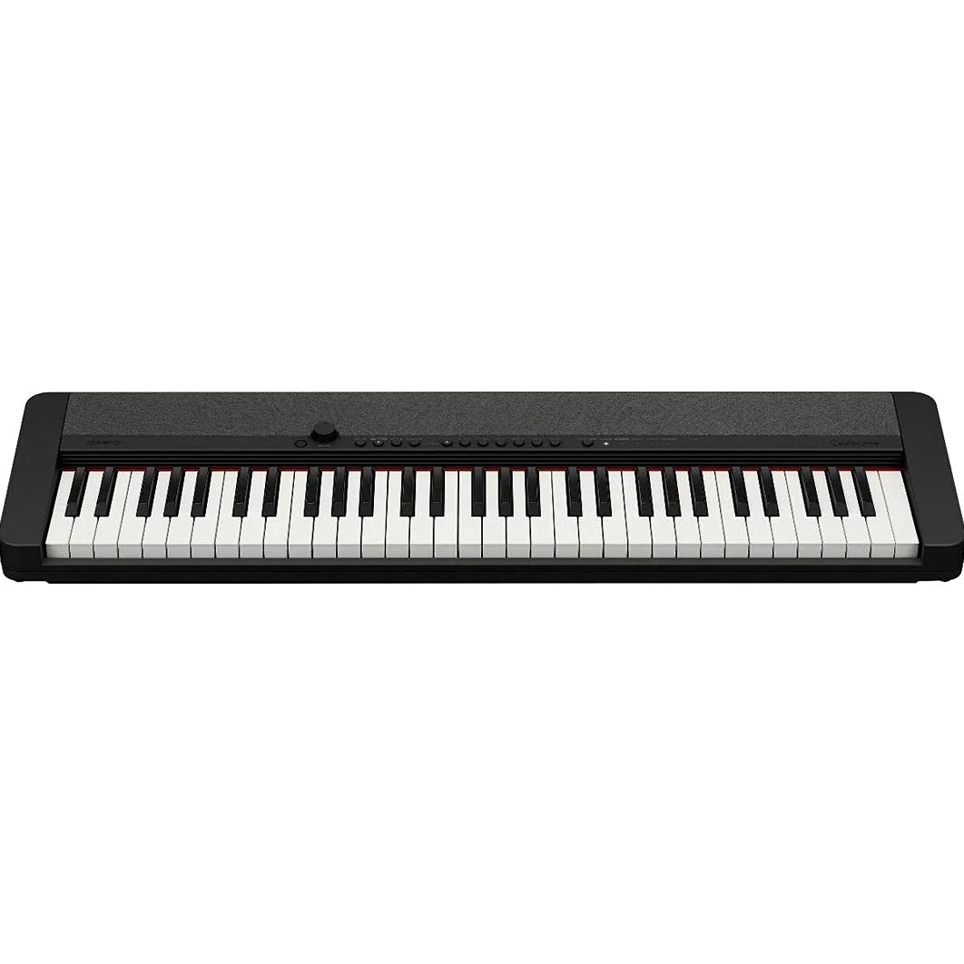 MusicalStore2005 Kit Tastiera 61 Tasti per Casio CT-S1 Black, Inclusi Borsa Imbottita a Tracolla, Stand e Alimentatore - Ideale per Bambini e Studenti