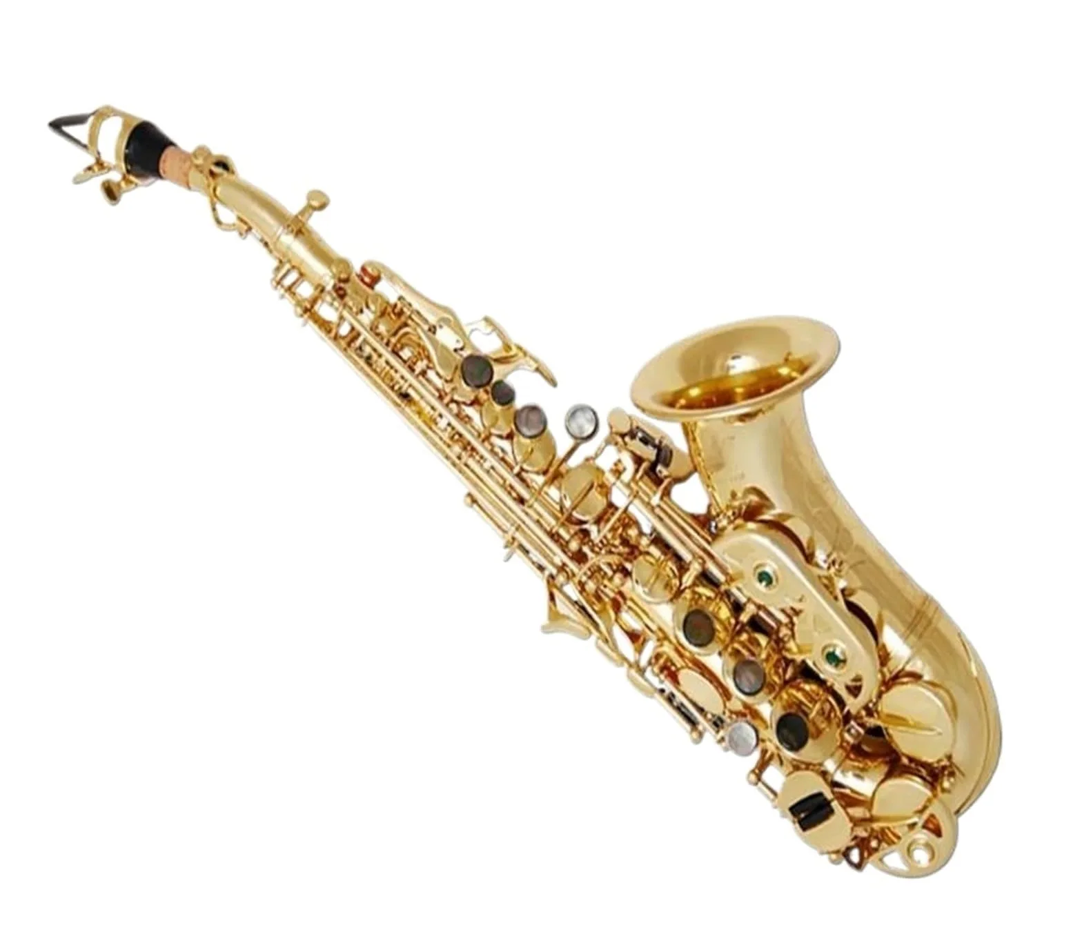 Sassofono Professionale Sassofono soprano curvo Sib Strumento musicale Sassofono per adulti Prestazioni di livello professionale