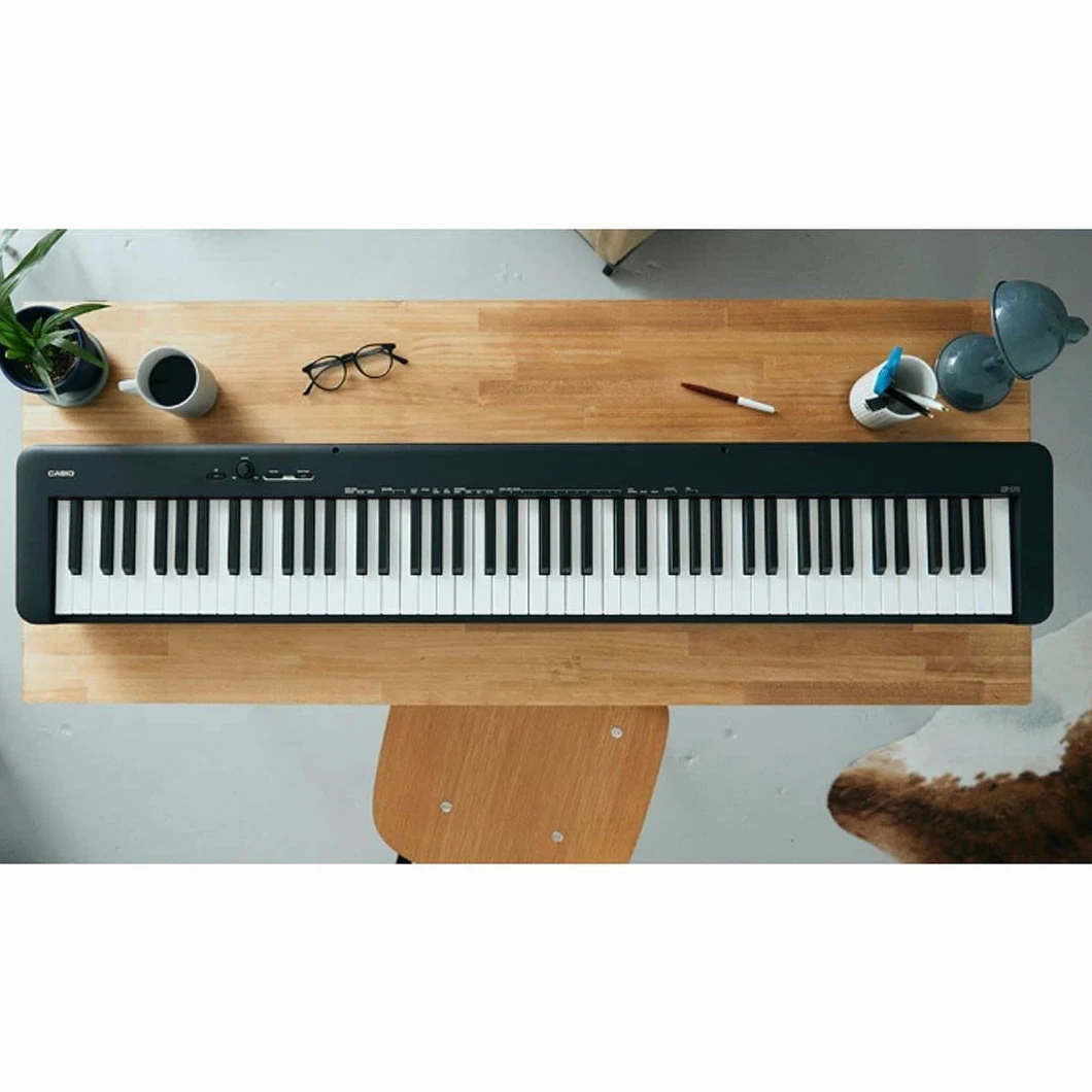 Set Scolastico per Casio CDP-S110 Nero Piano Digitale 88 Tasti Pesati - Completo di Borsa Imbottita a Tracolla MusicalStore2005, Stand a X, Panchetta Regolabile, Alimentatore e Pedale