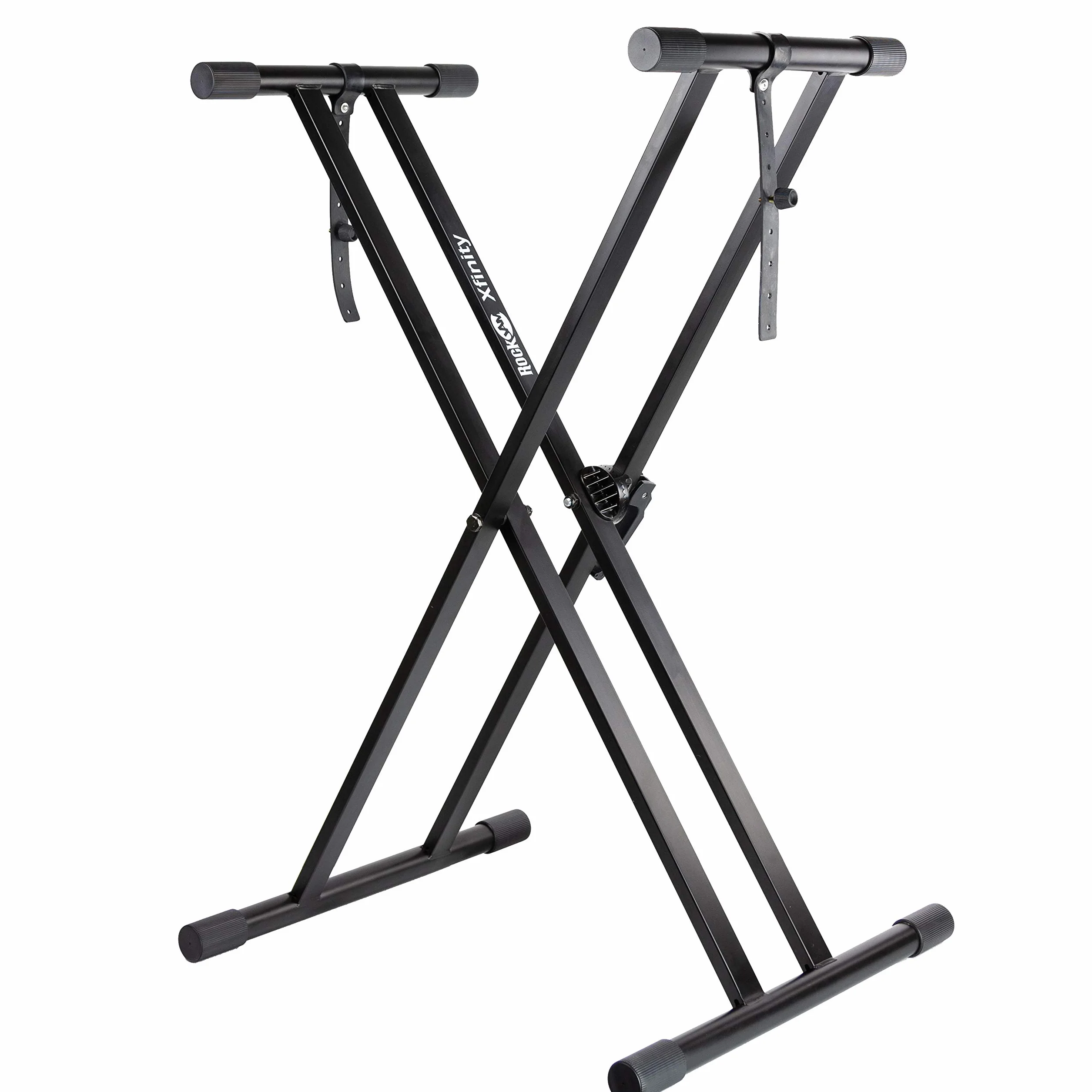 Donner Pianoforte Digitale, 88 Tasti Pesati, Pianoforte Elettrico Portatile con Pedale di Sustain & Rockjam Xfinity Douproed Presunbled Keyboard Stand con cinghie di bloccaggio