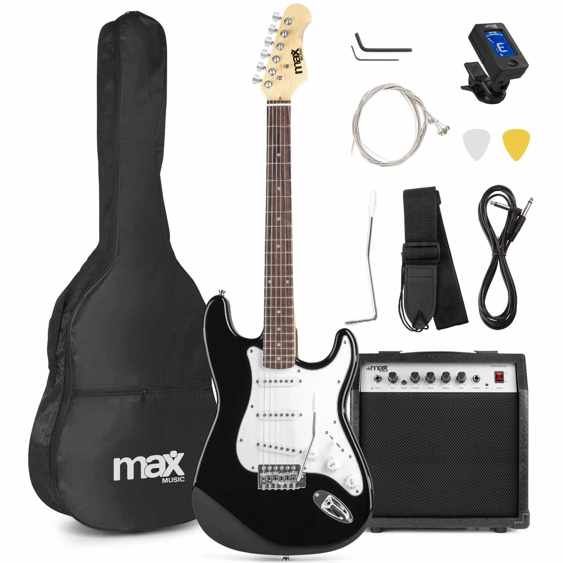Max GigKit Electric Guitar Pack Black con amplificatore (173.223)