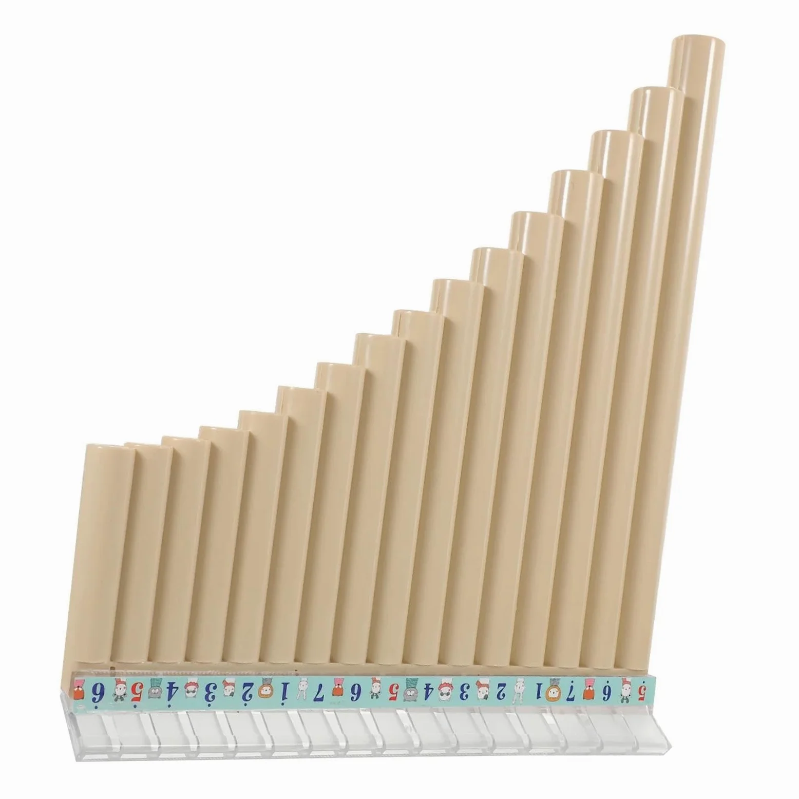 Flauto Di Pan 16 Tubi Strumento Musicale Resina Abs Principiante Flauto Di Pan Portatile