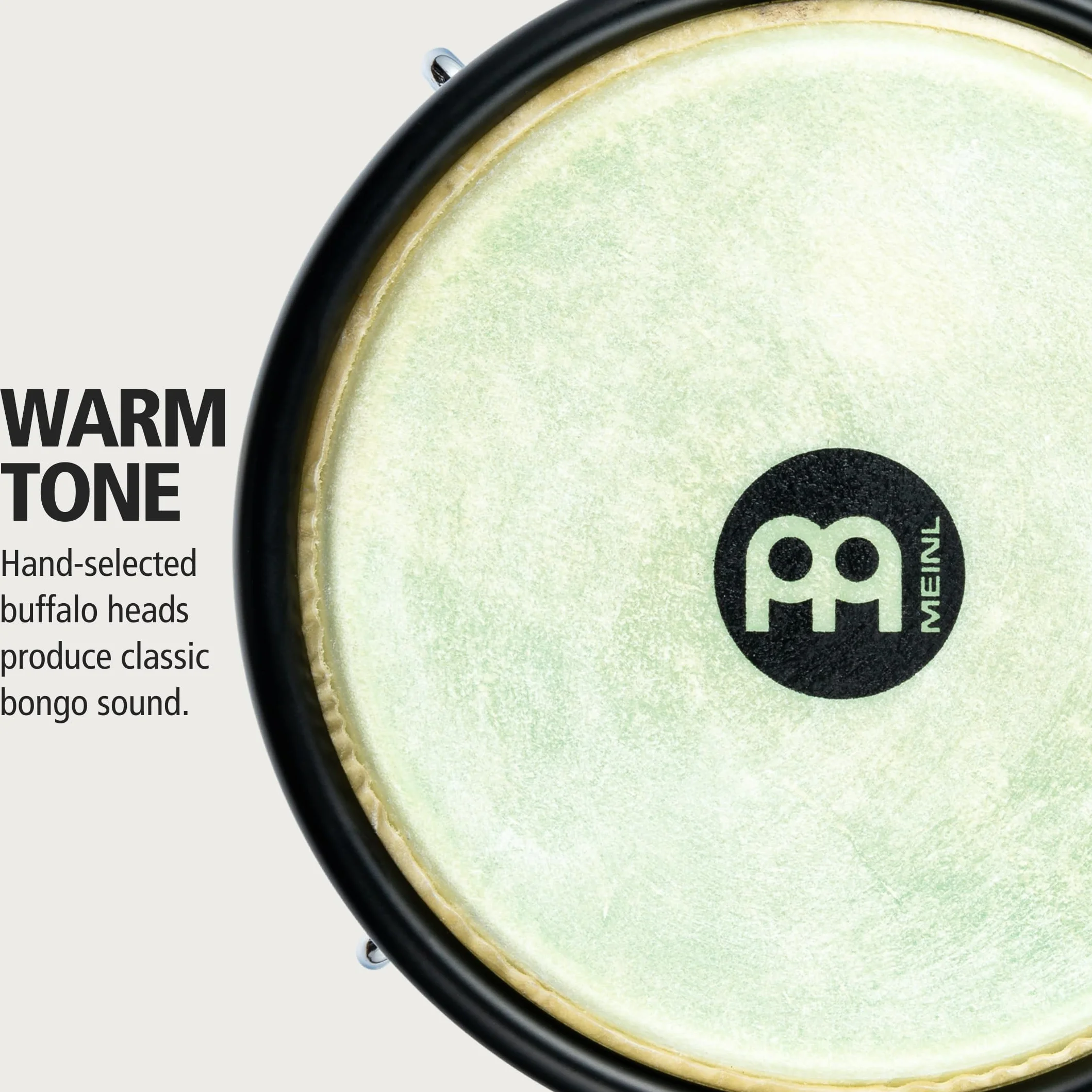 Meinl Percussion Bongos Journey Series - 2 Tamburi a Mano da 6.5 e 7.5 Pollici - Chiave Accordatura Inclusa - Plastica ABS, Light Blue (HB50SF)